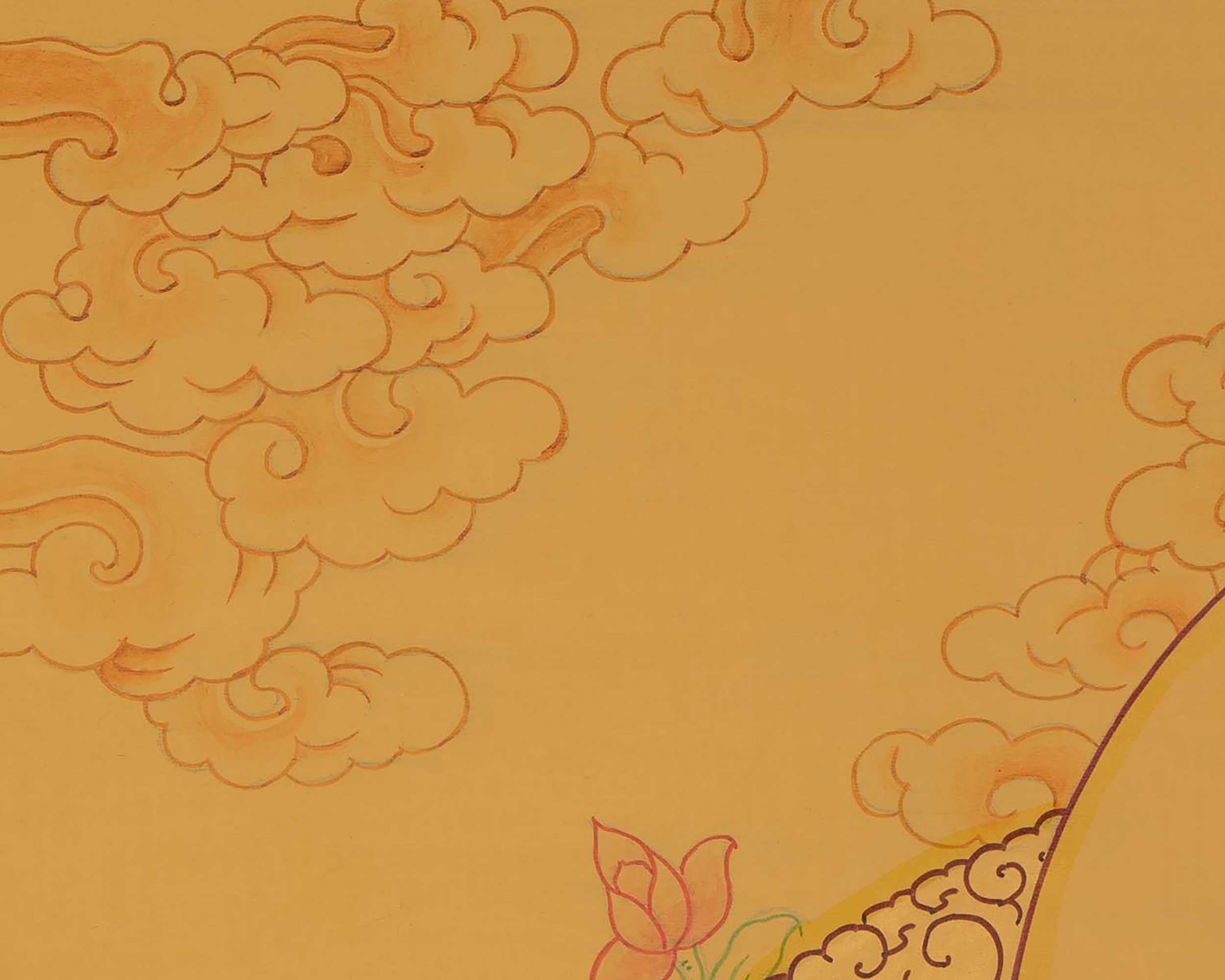 Cosmic Buddha Vairocana | Tibetan Thangka Painting