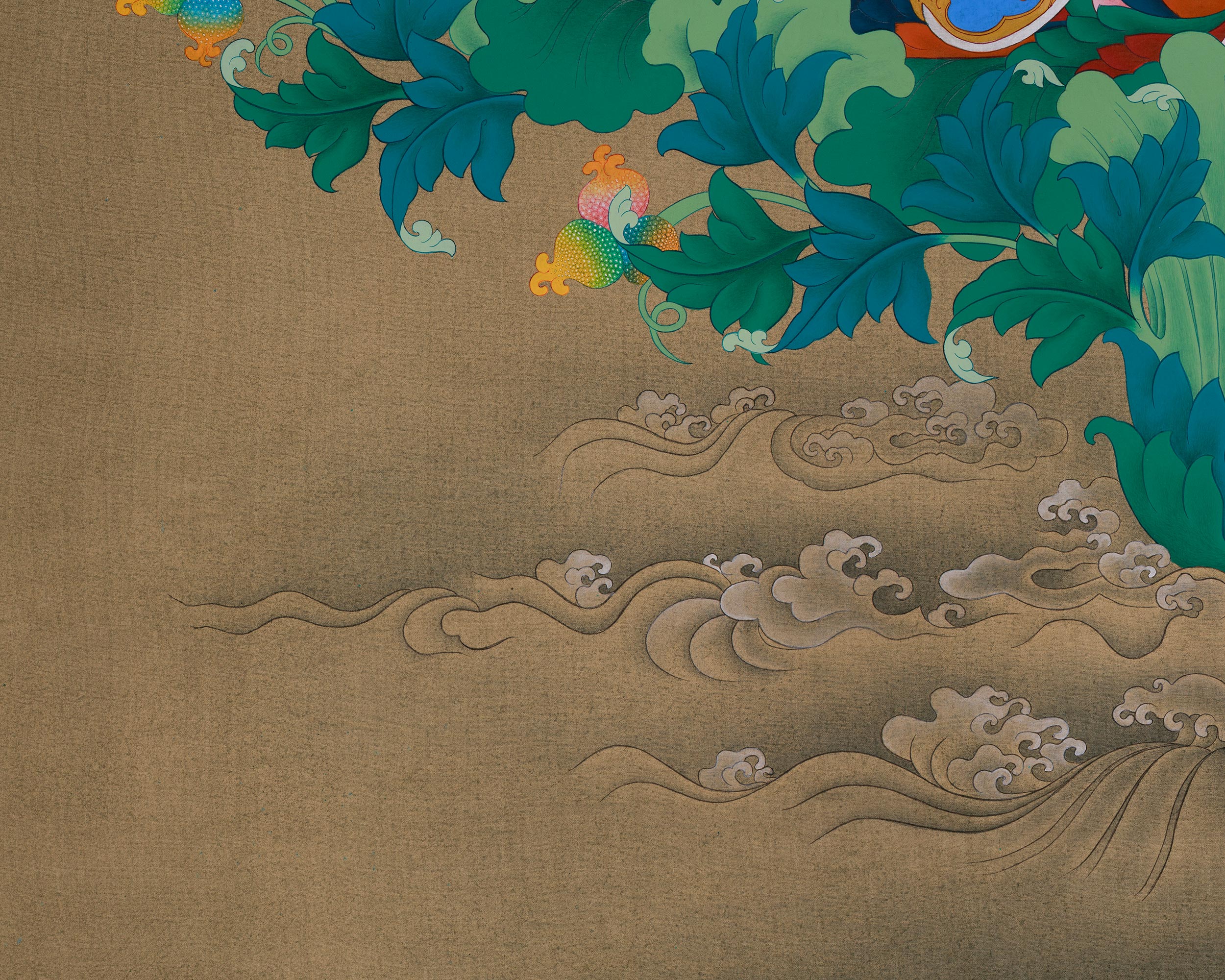 Traditional Padmasambhava Artwork | Thangka of the Guru Rinpoche, Second Buddha