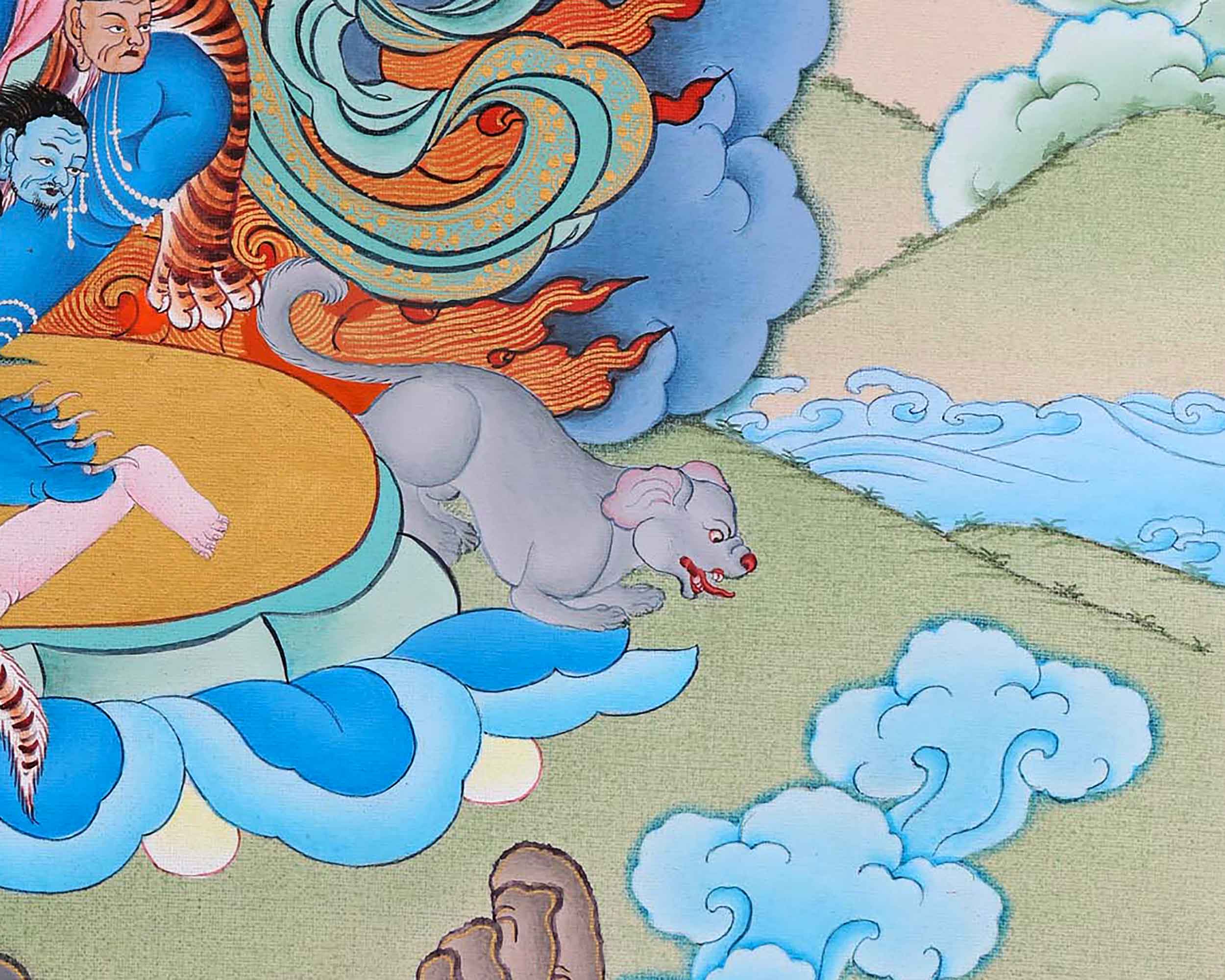 Sakya Mahakala Thangka Art | Invoking Spiritual Attention and Protective Energies