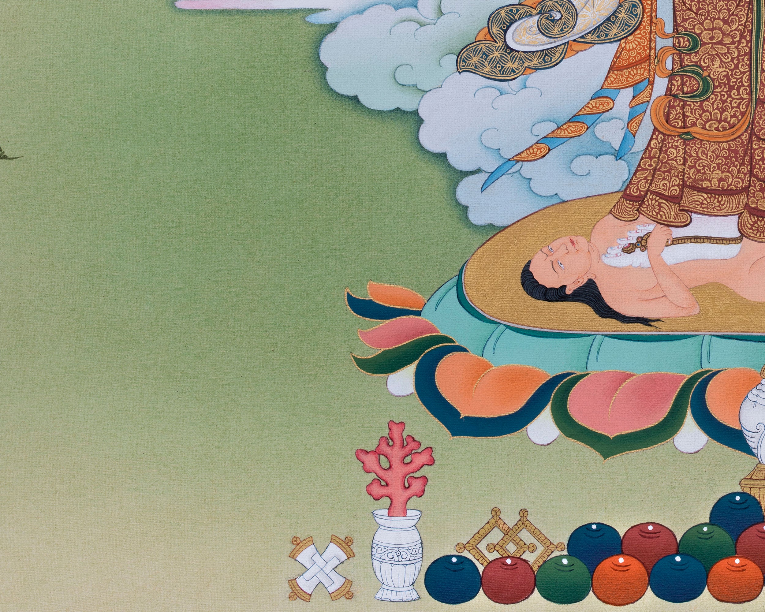 Achi Chokyi Drolma Giclee Canvas Print | The Protector and Spiritual Guide