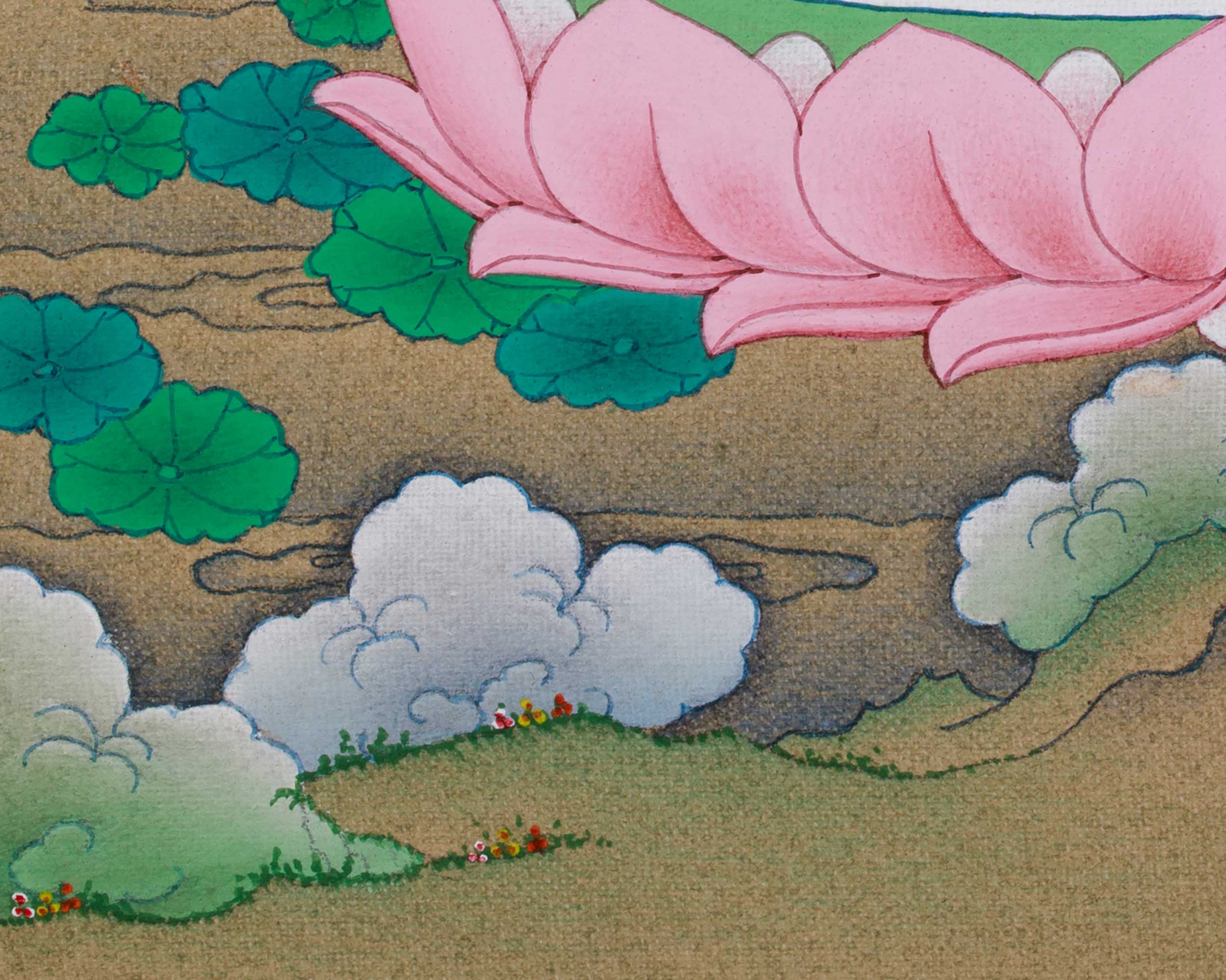 Himalayan Amitabha Buddha Thangka | Buddha of Infinite Light