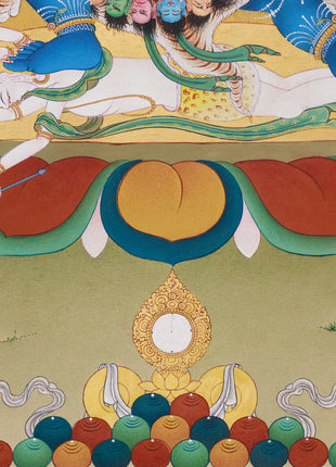 Bhutadamara Vajrapani Thangka | The Wrathful Protector of Tibetan Buddhism