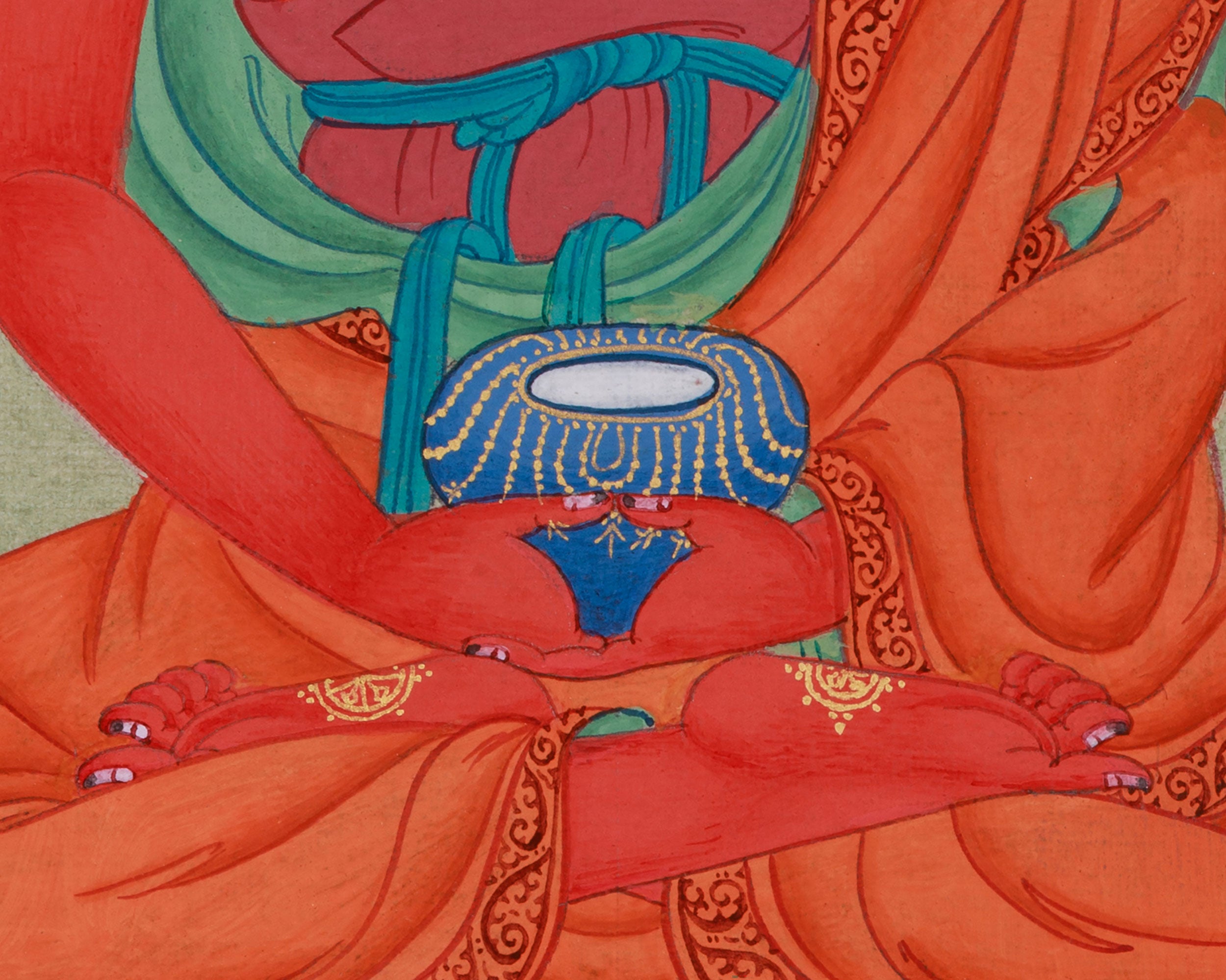 Traditional Amida Buddha Thangka | The Buddha of Boundless Light