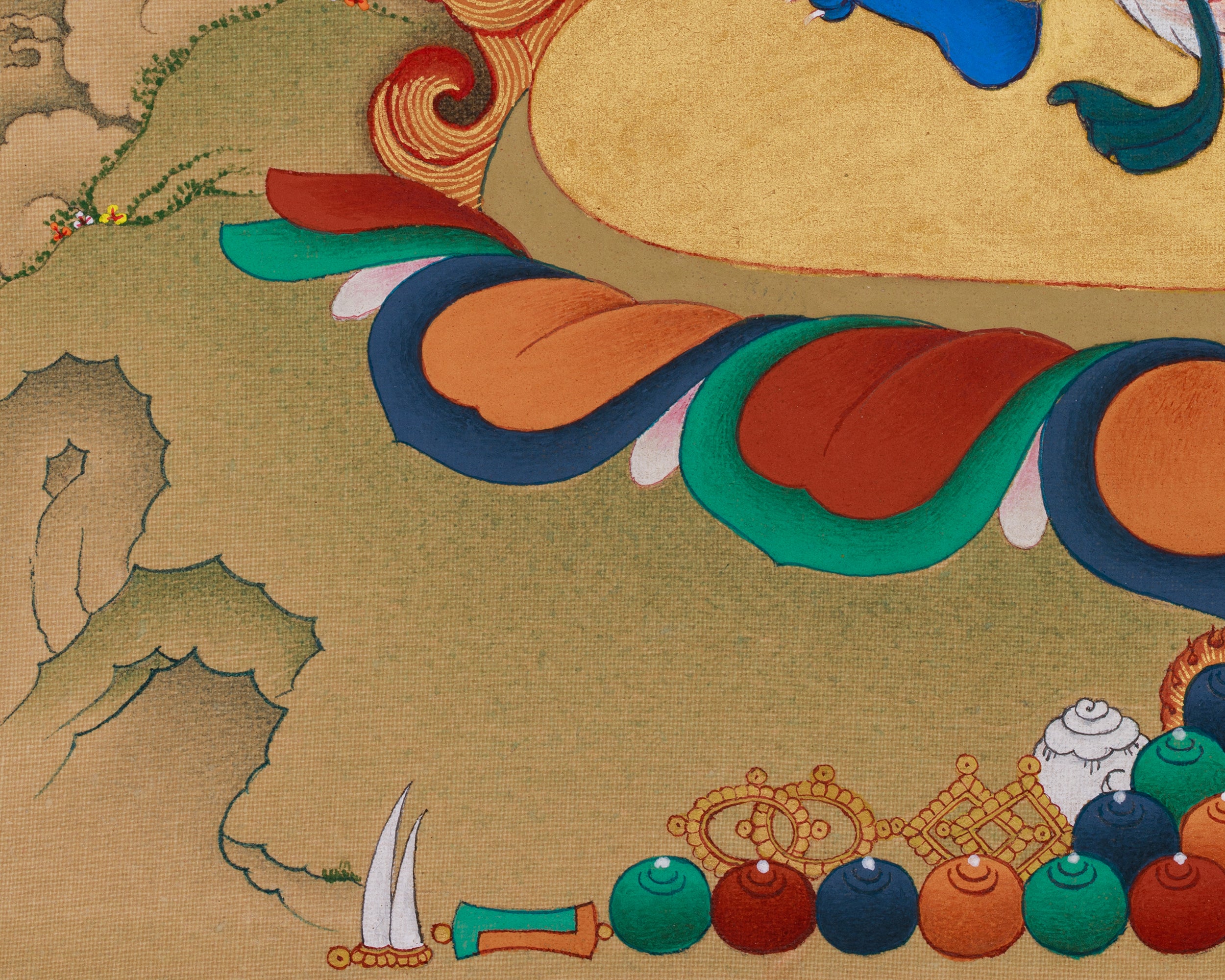 Protector of Dharma Vajrapani Thangka | Buddha's Protector