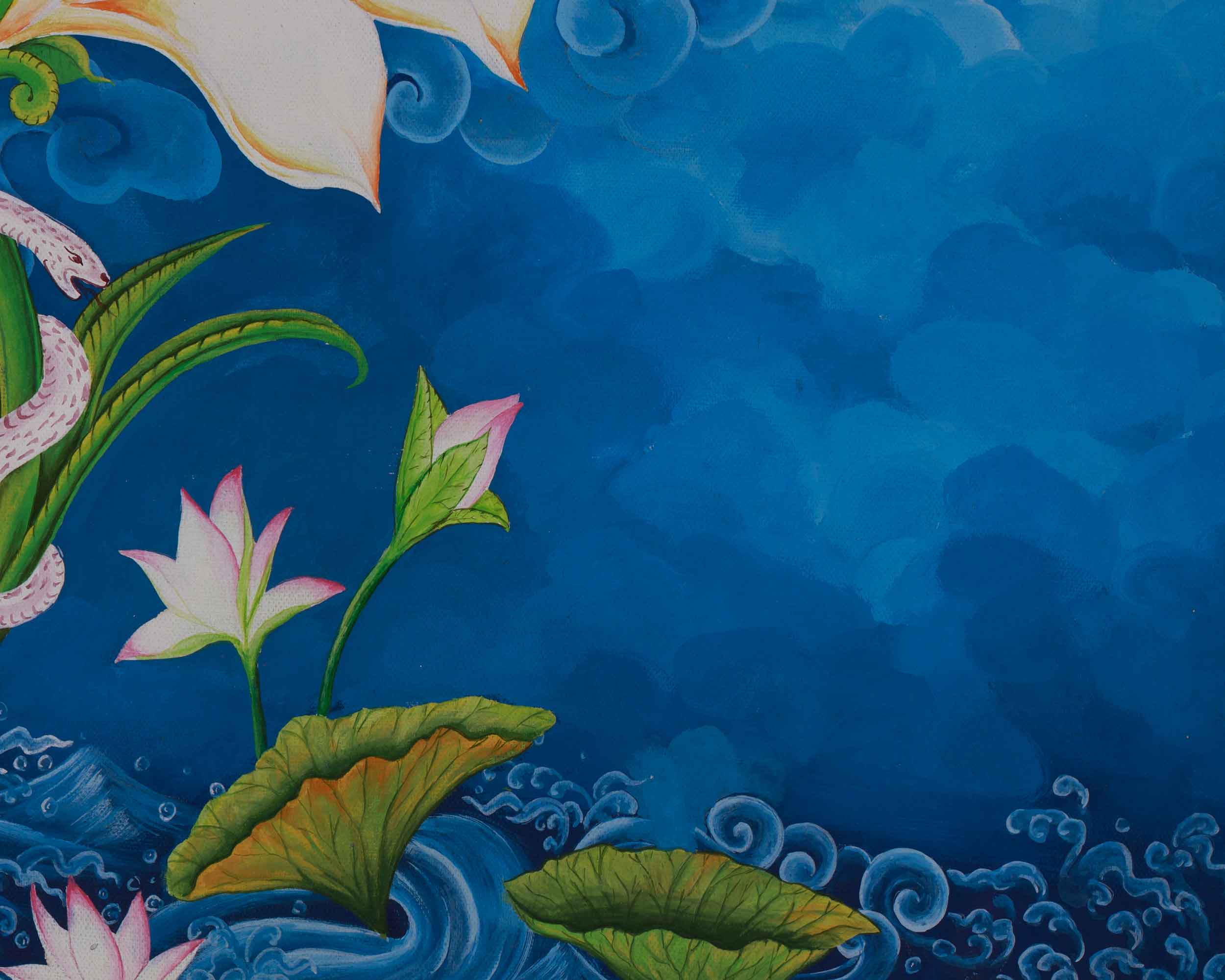 Tibetan Goddess Green Tara Artwork | Bodhisattva of Compassion and Swift Blessings
