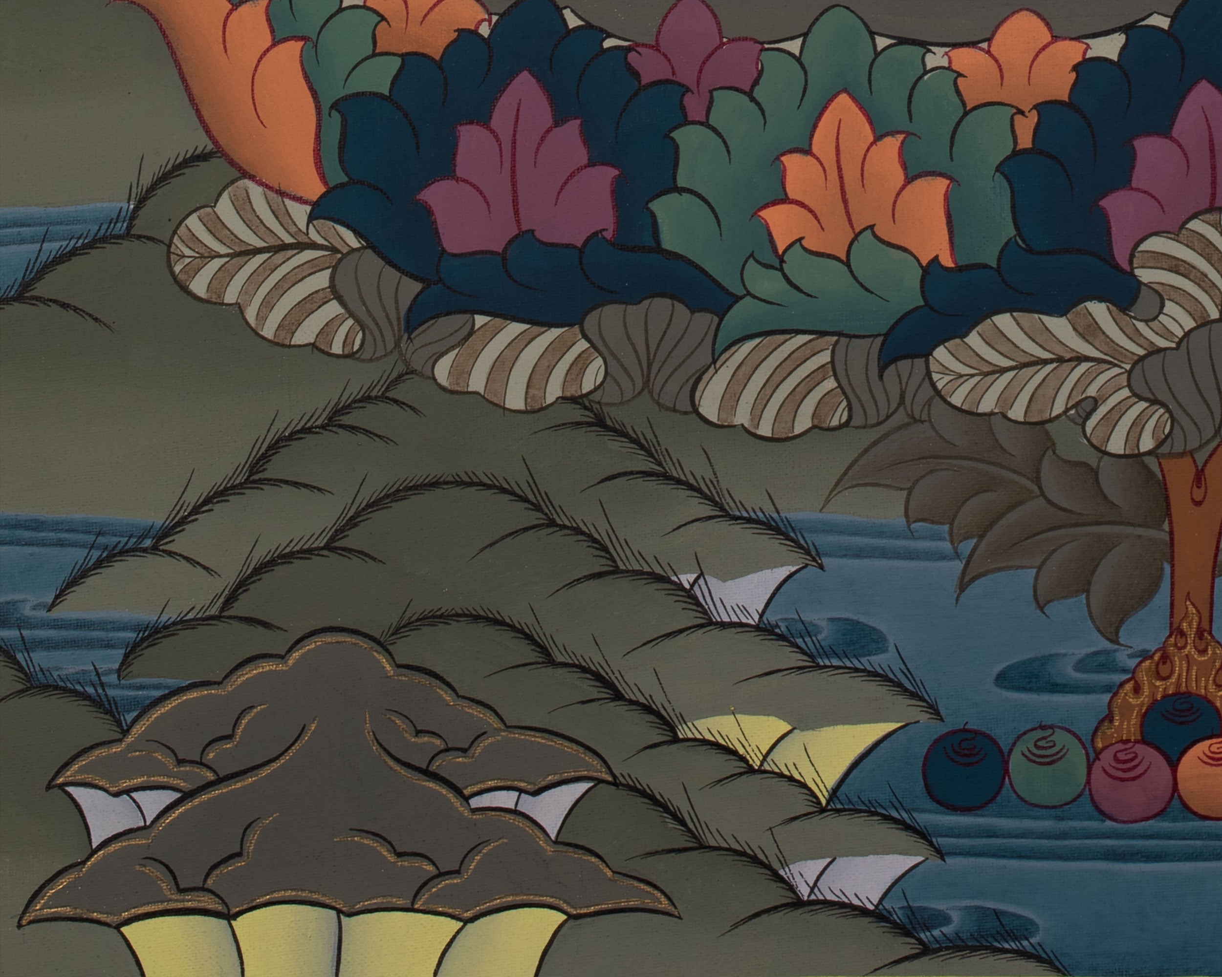 Original Hand-Painted White Tara Thangka | Goddess of Healing