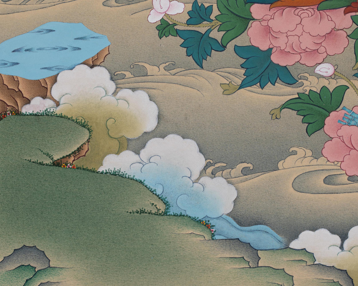 Guru Rinpoche Vajrayana Artwork | The Second Buddha | Lotus-Born Master