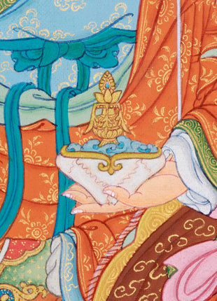 Guru Rinpoche Thangka: Free Brocade