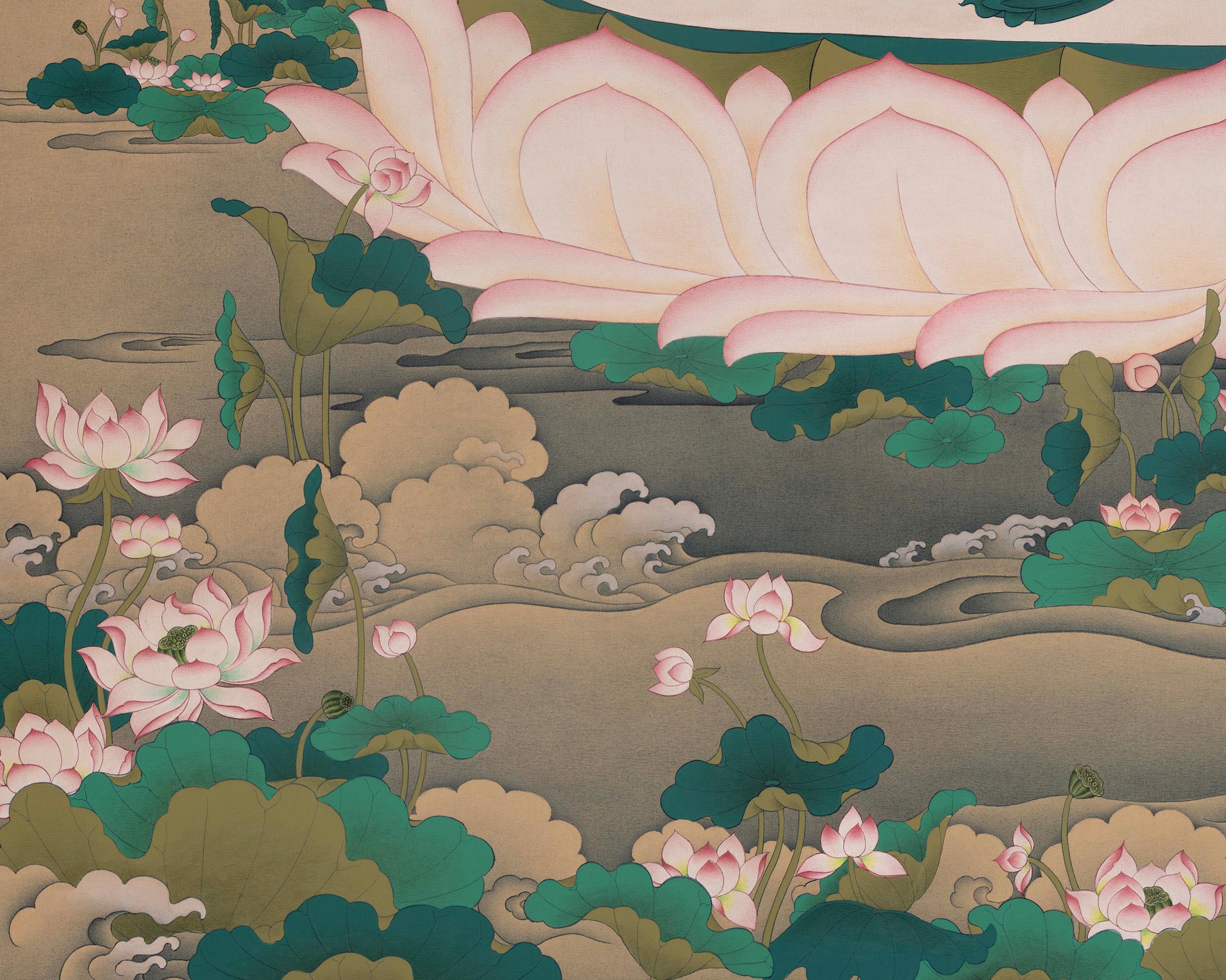 Buddhist Vajrasattva Thangka | Symbolizing Purity and Spiritual Transformation