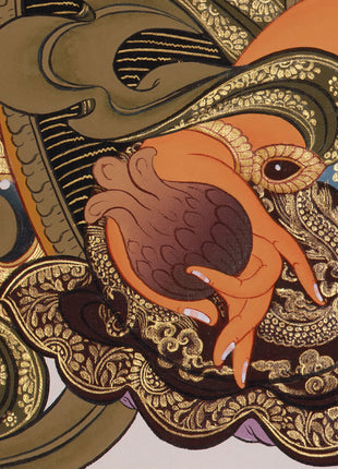 Wealth Deity Dzambhala Artwork |  The Wealth Deity of Tibetan Buddhism