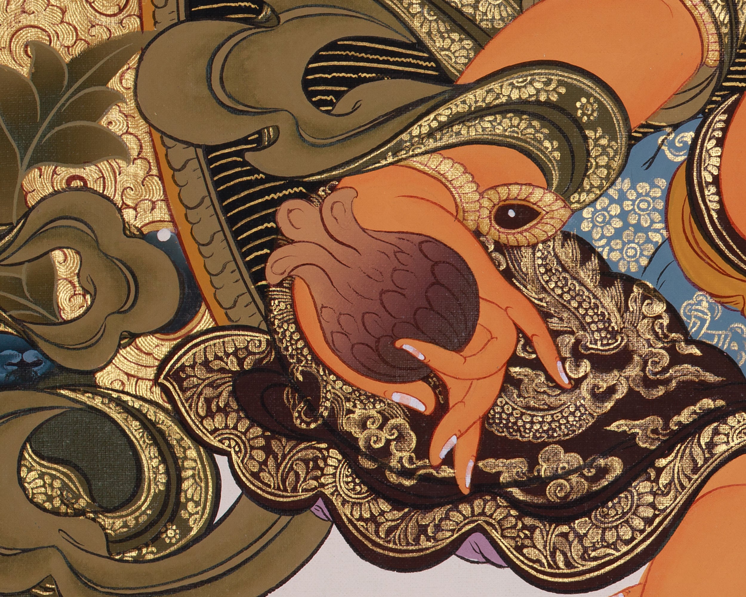Wealth Deity Dzambhala Artwork |  The Wealth Deity of Tibetan Buddhism