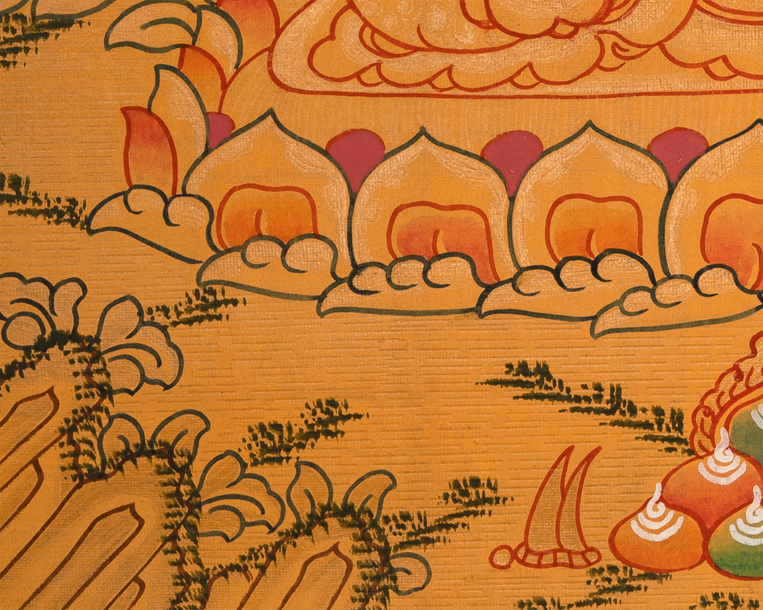 Traditional Amitabha Buddha Thangka | Buddha of Infinite Light and Compassion