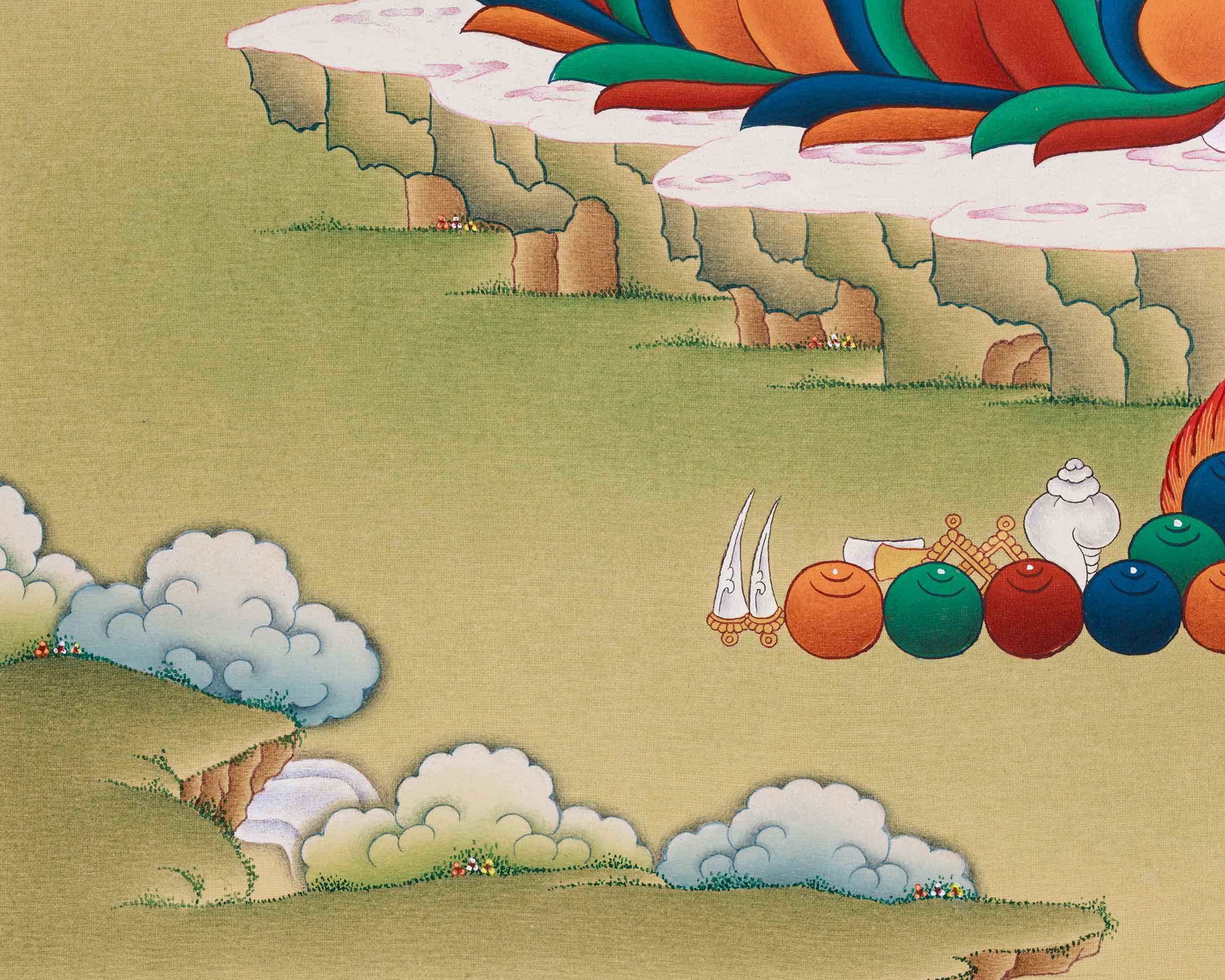 Historical Shakyamuni Buddha Painting | The Enlightened One’s Journey to Awakening