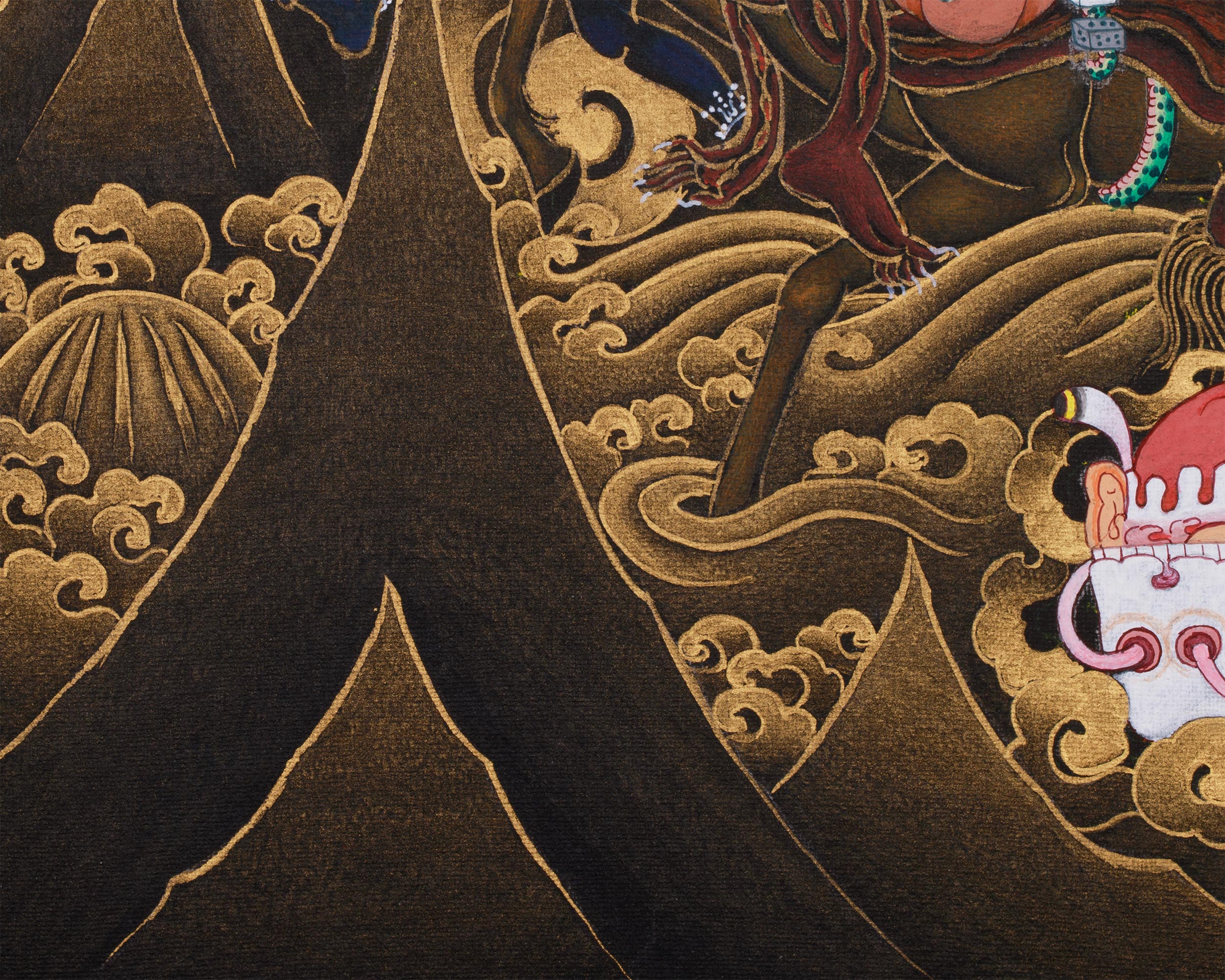 Wrathful Palden Lhamo Thangka | Tibetan Powerful Protector