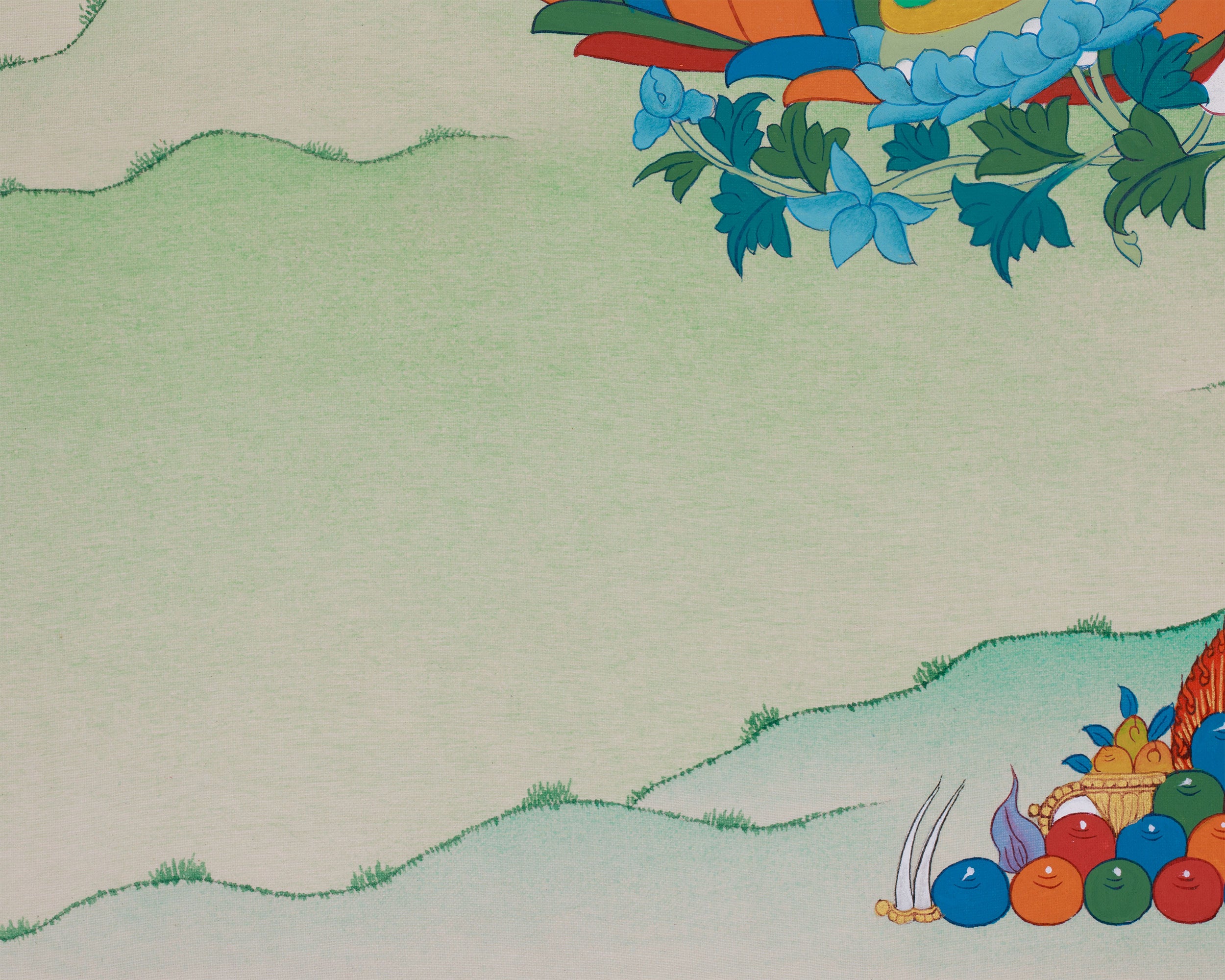 Buddhism Green Tara Painting | The Compassionate Goddess Who Removes Fear and Grants Healing