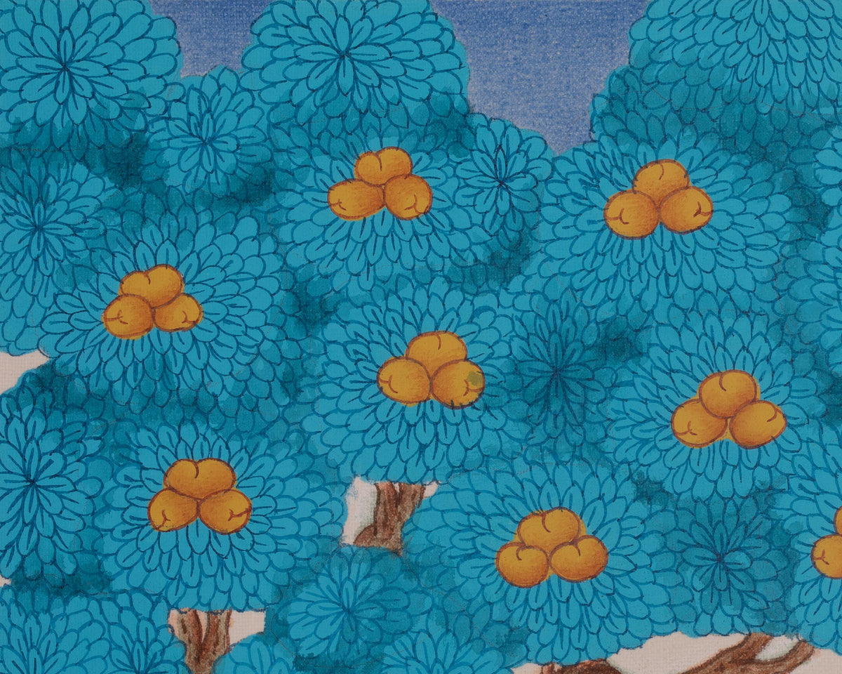 Four Harmonious Friends Sacred Art | Traditional Himalayan Buddhist Thangka