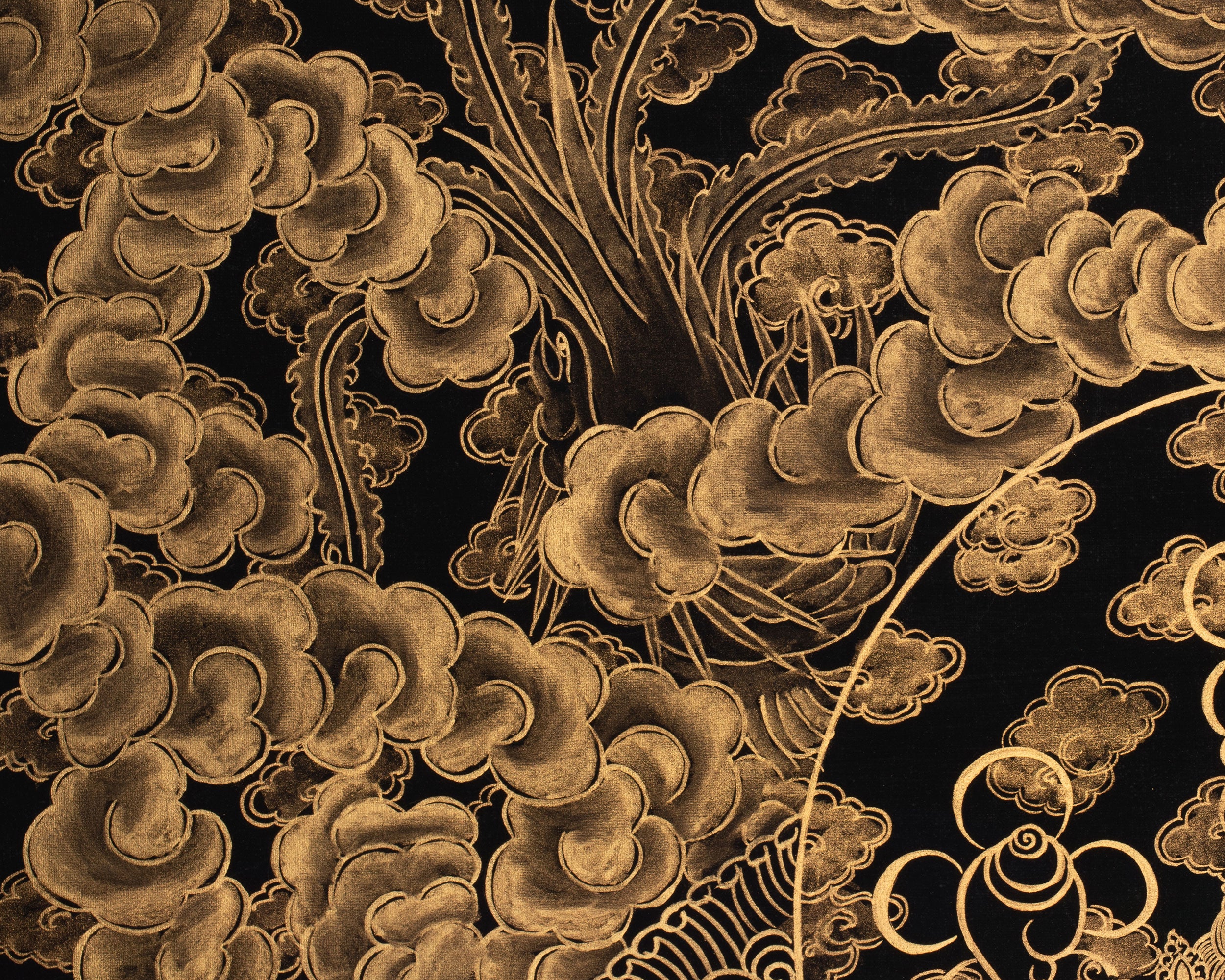 Gold Green Tara Thangka | Tibetan Art of Compassion and Protection
