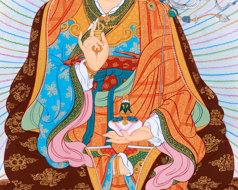 Guru Rinpoche Karma Gadri Thangka