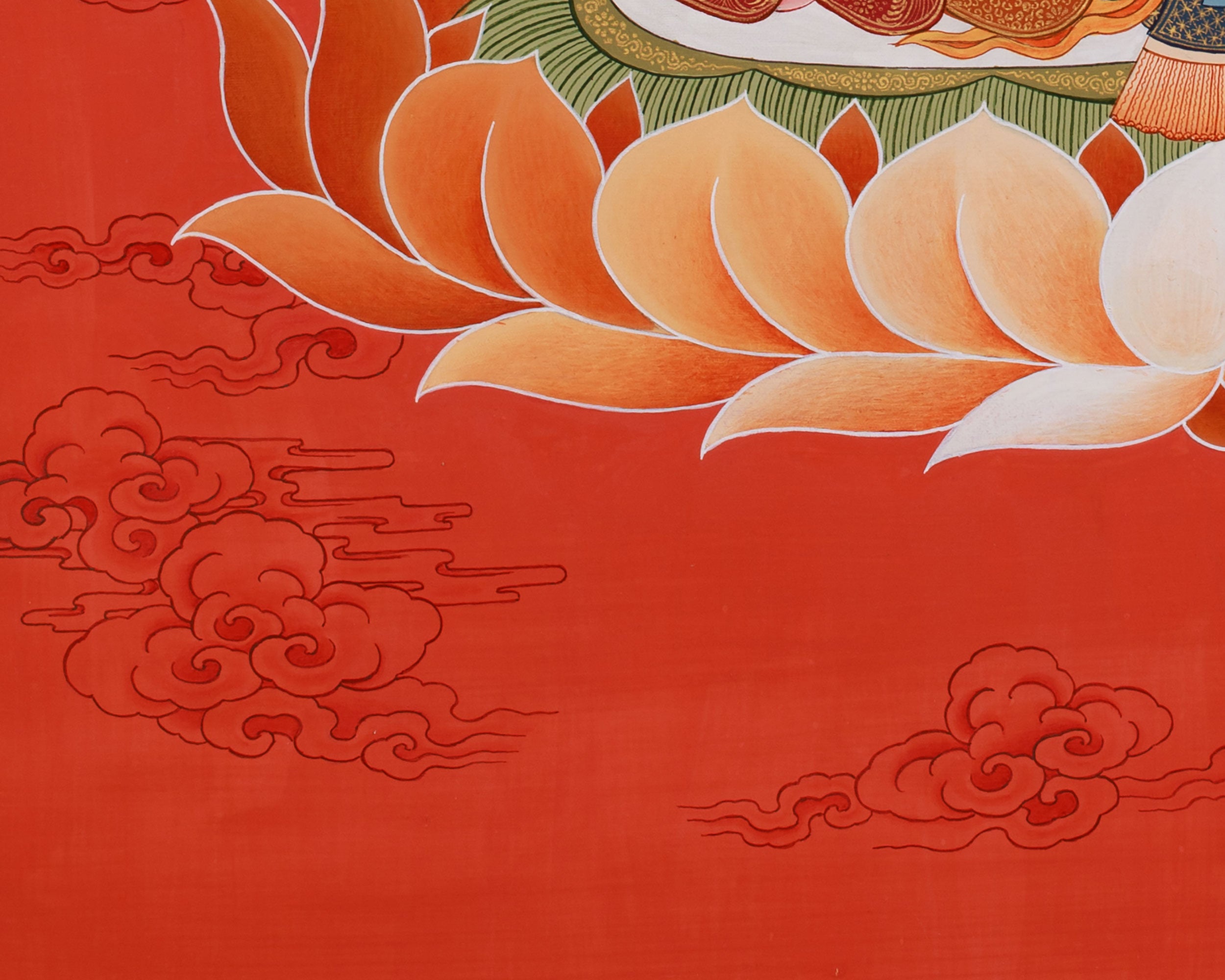Vairochana Buddha Thangka | Tibetan Wisdom Deity Art