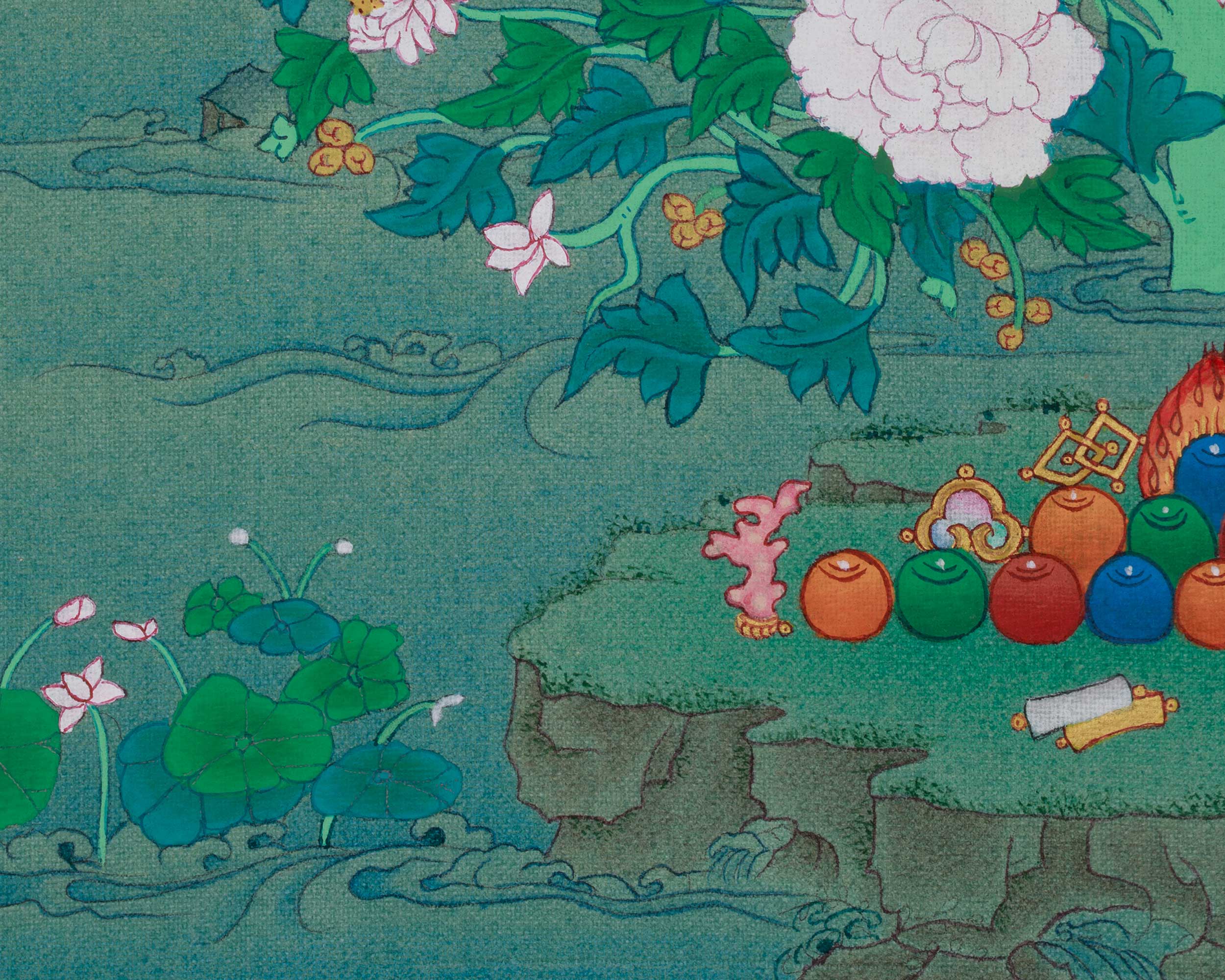 Vajrayana Deity Guru Rinpoche Artwork |  Embodiment of Enlightened Presence