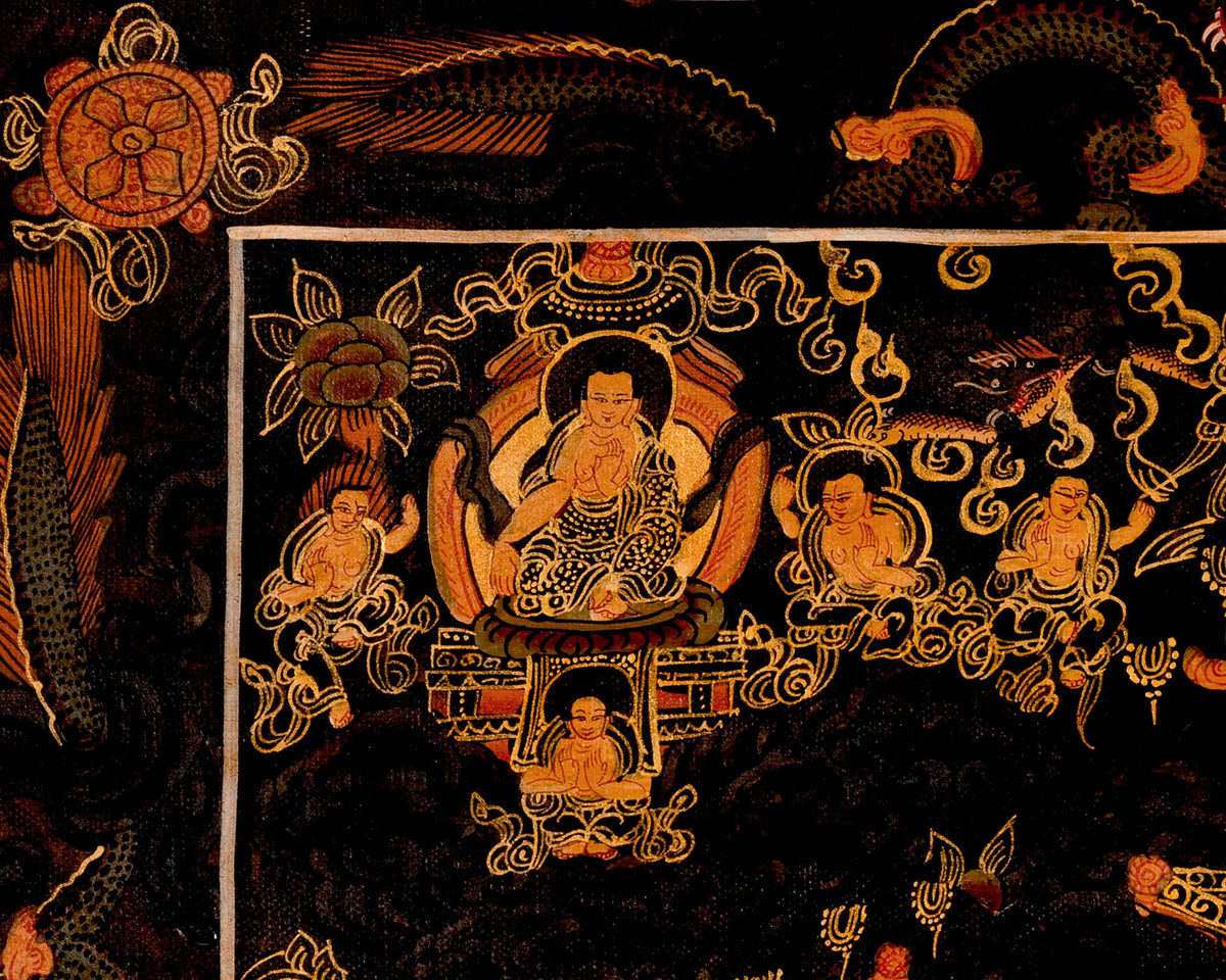 Buddha Mandala Art | Traditional Tibetan Thangka | Wall Decors