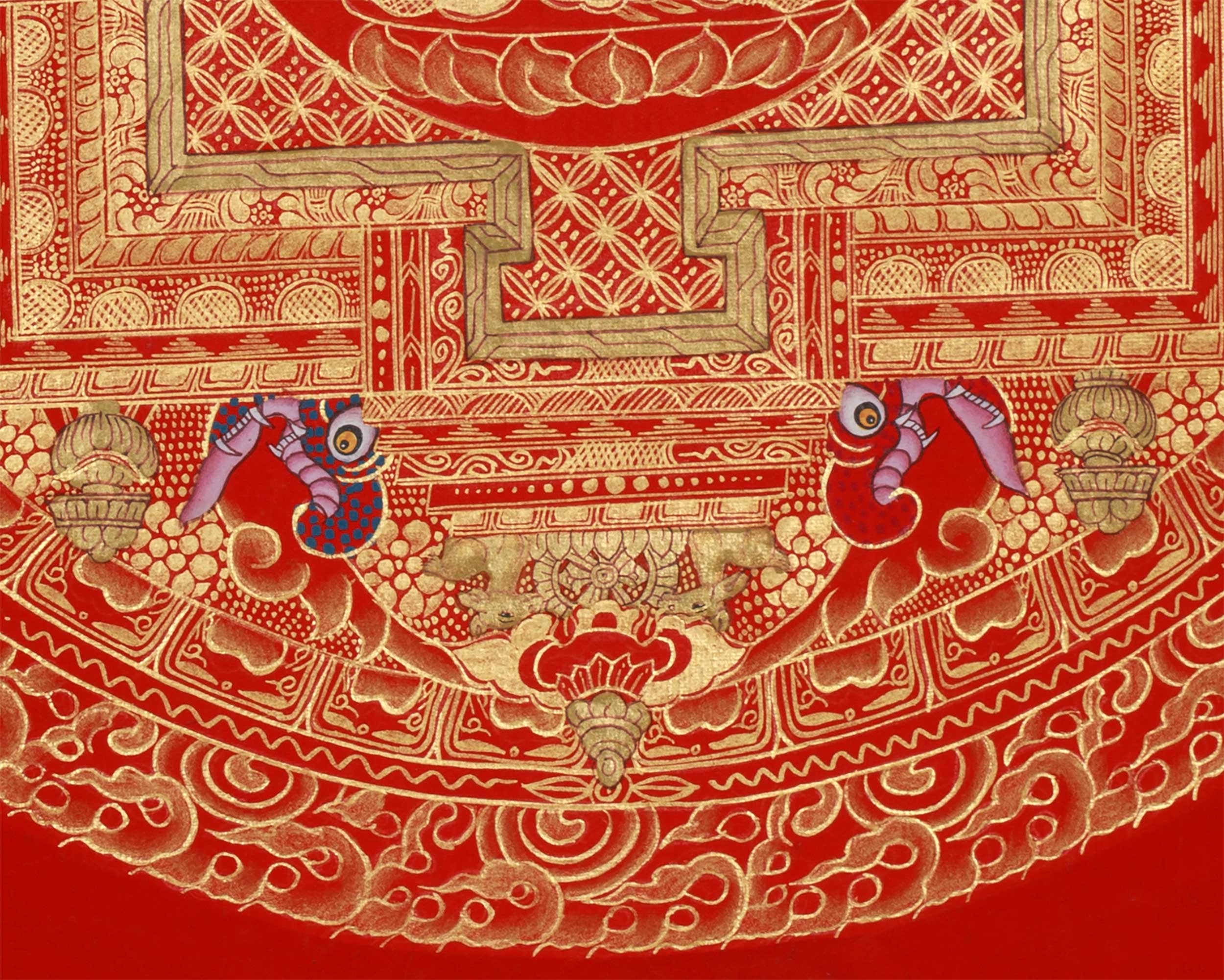 Manjushri and Shakyamuni Buddha Mandala | Buddha of Wisdom and Enlightenment