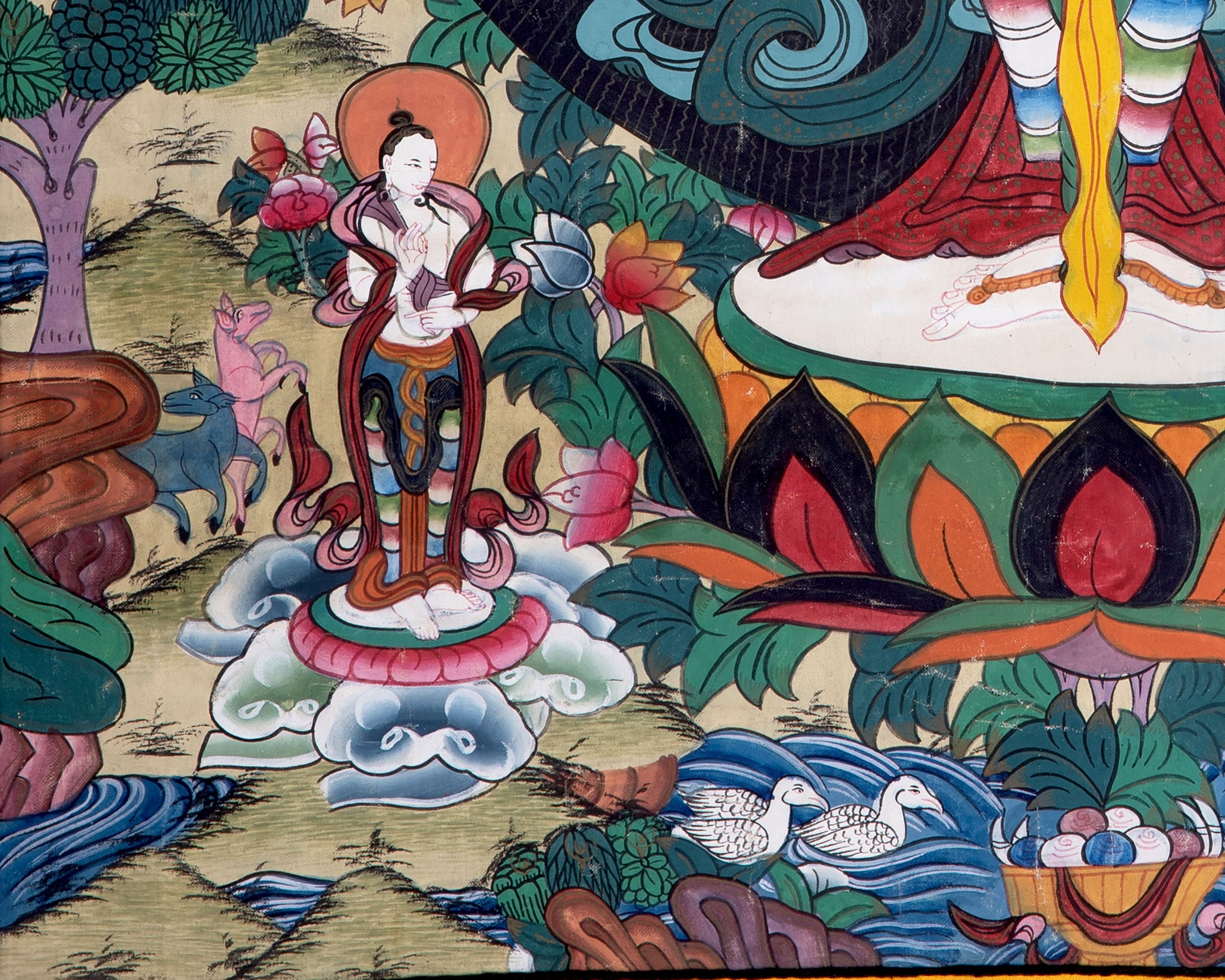 Vintage Thousand Armed Avalokiteshvara Thangka | BROCADE MOUNTED