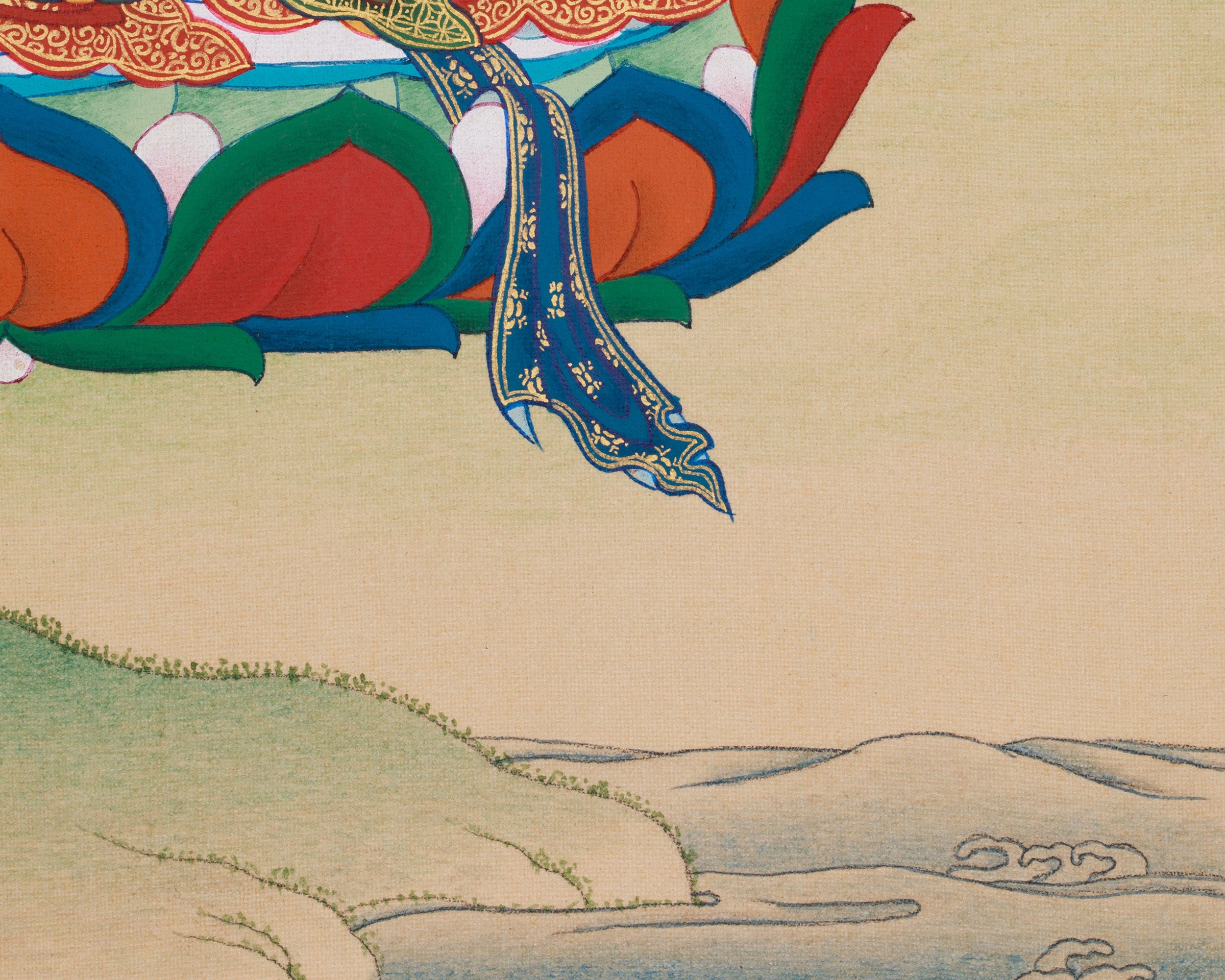 Female Deity White Tara Thangka | Goddess of Healing and Longevity