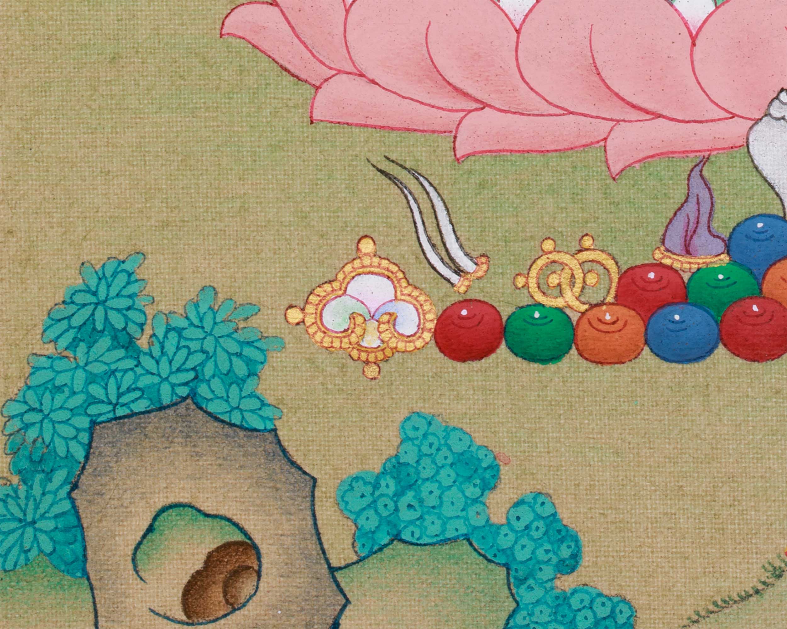 White Tara, Seven Eyes Goddess | Female Buddha of Longevity and Healing