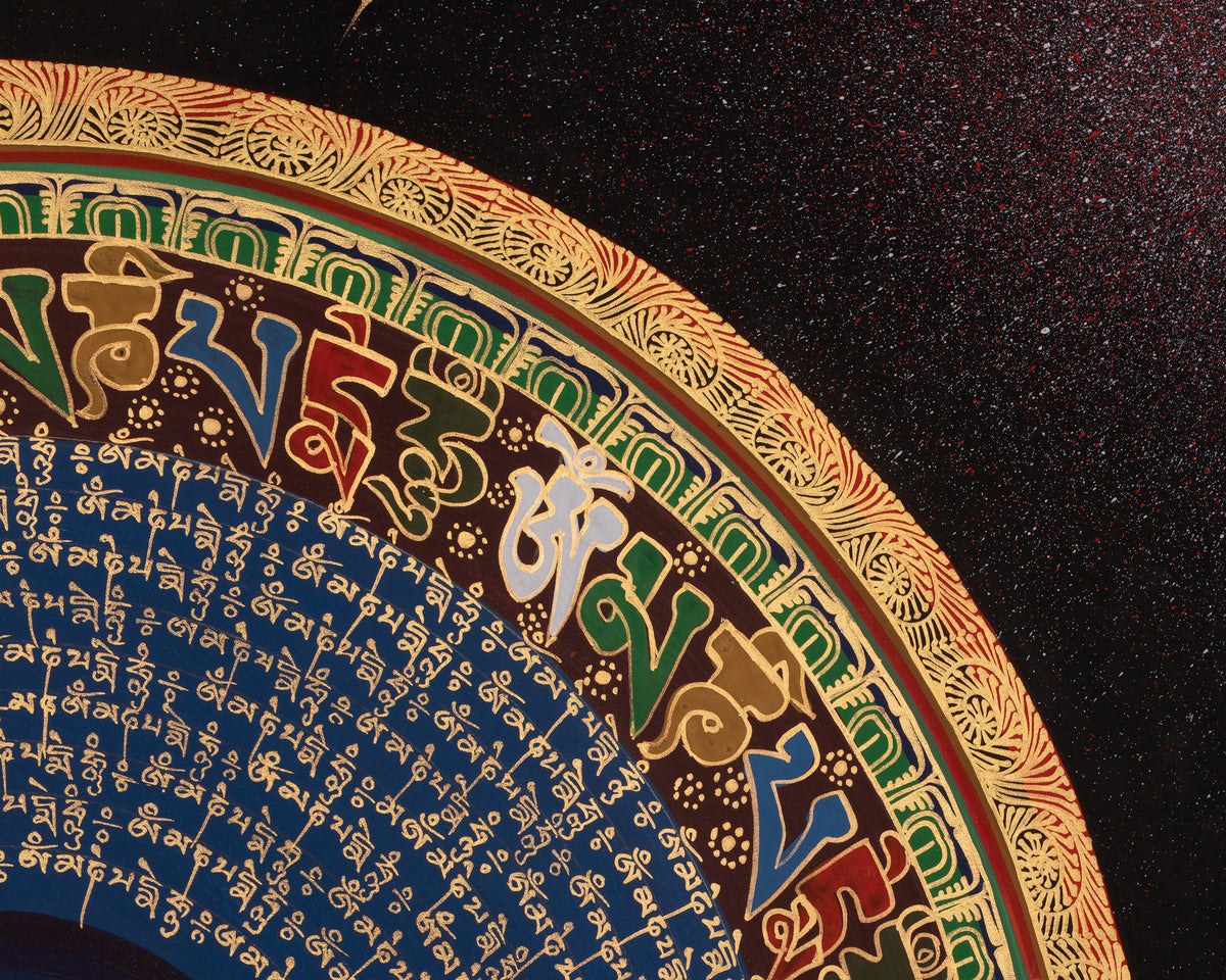 Traditional Mantra Mandala Thangka | Enlightened Universe And The Journey To Inner Peace