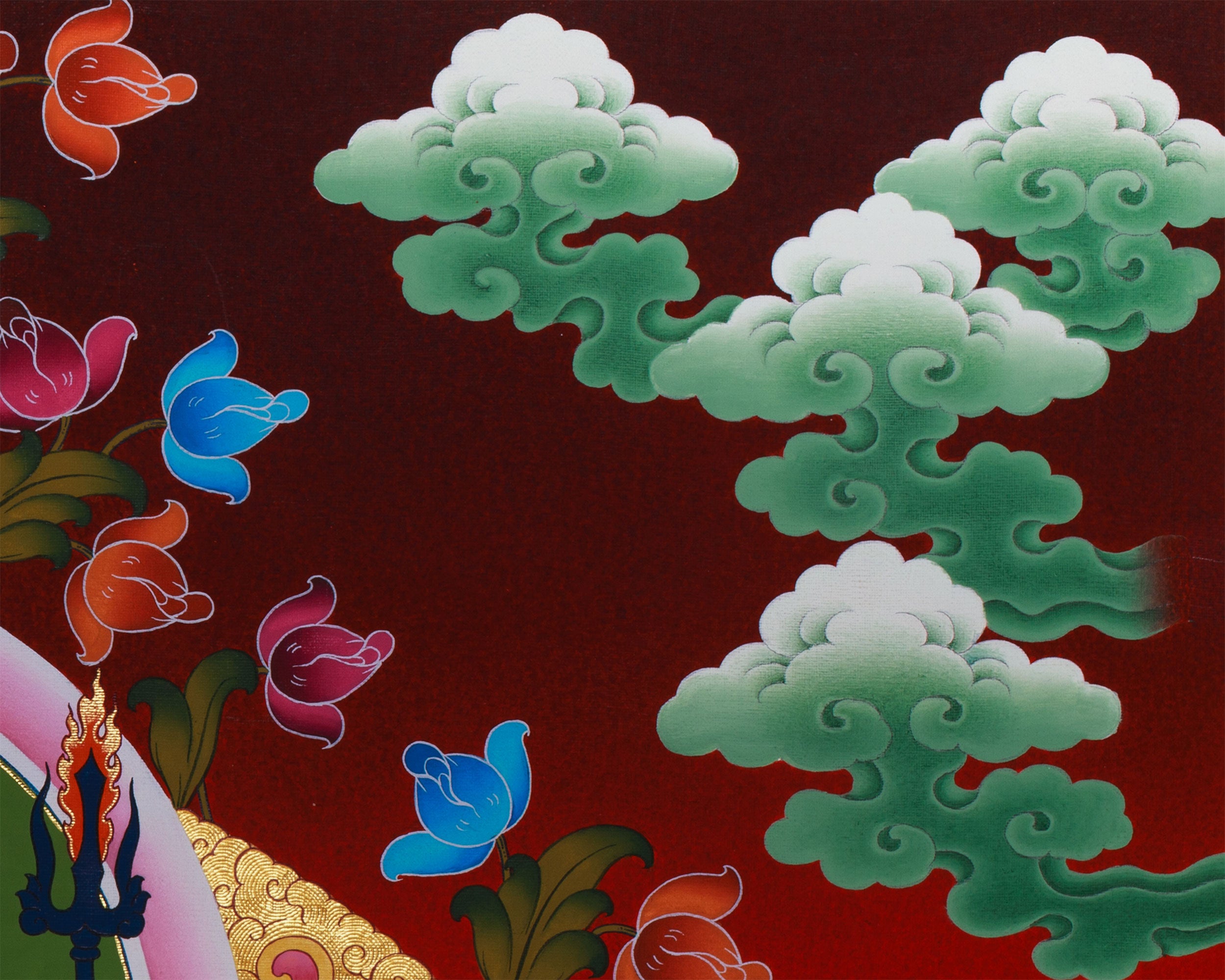 Tantric Guru Padmasambhava Thangka | Lotus-Born Master