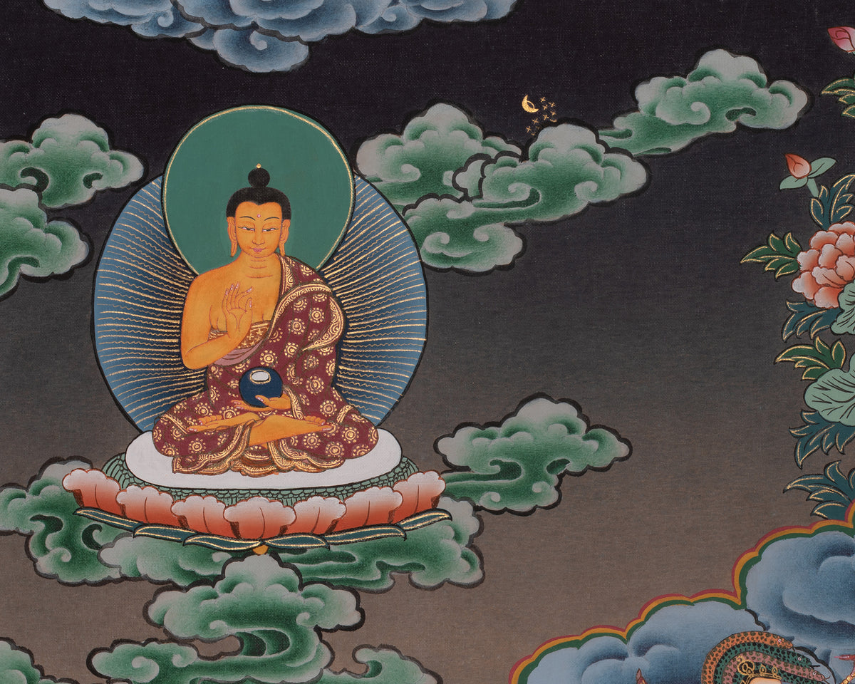 Green Tara Traditional Thangka Painting | Embodies Swift Compassion