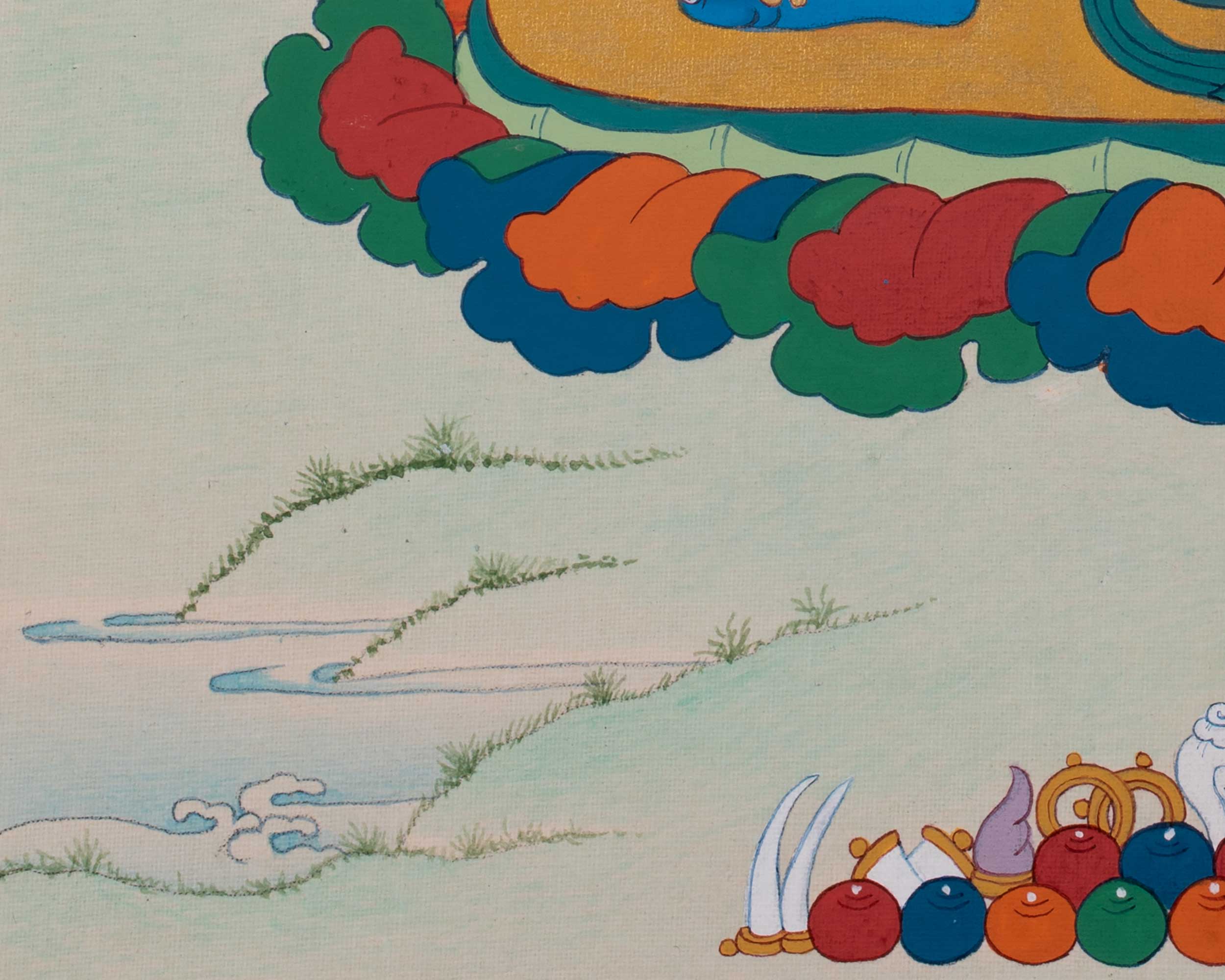 Vajrapani Tibetan Thangka | Protector Deity | Bodhisattva In Buddhism