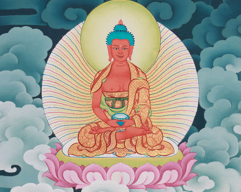 Bodhisattva of Wisdom (Manjushri) with Consort | Giclee Cotton Canvas Print