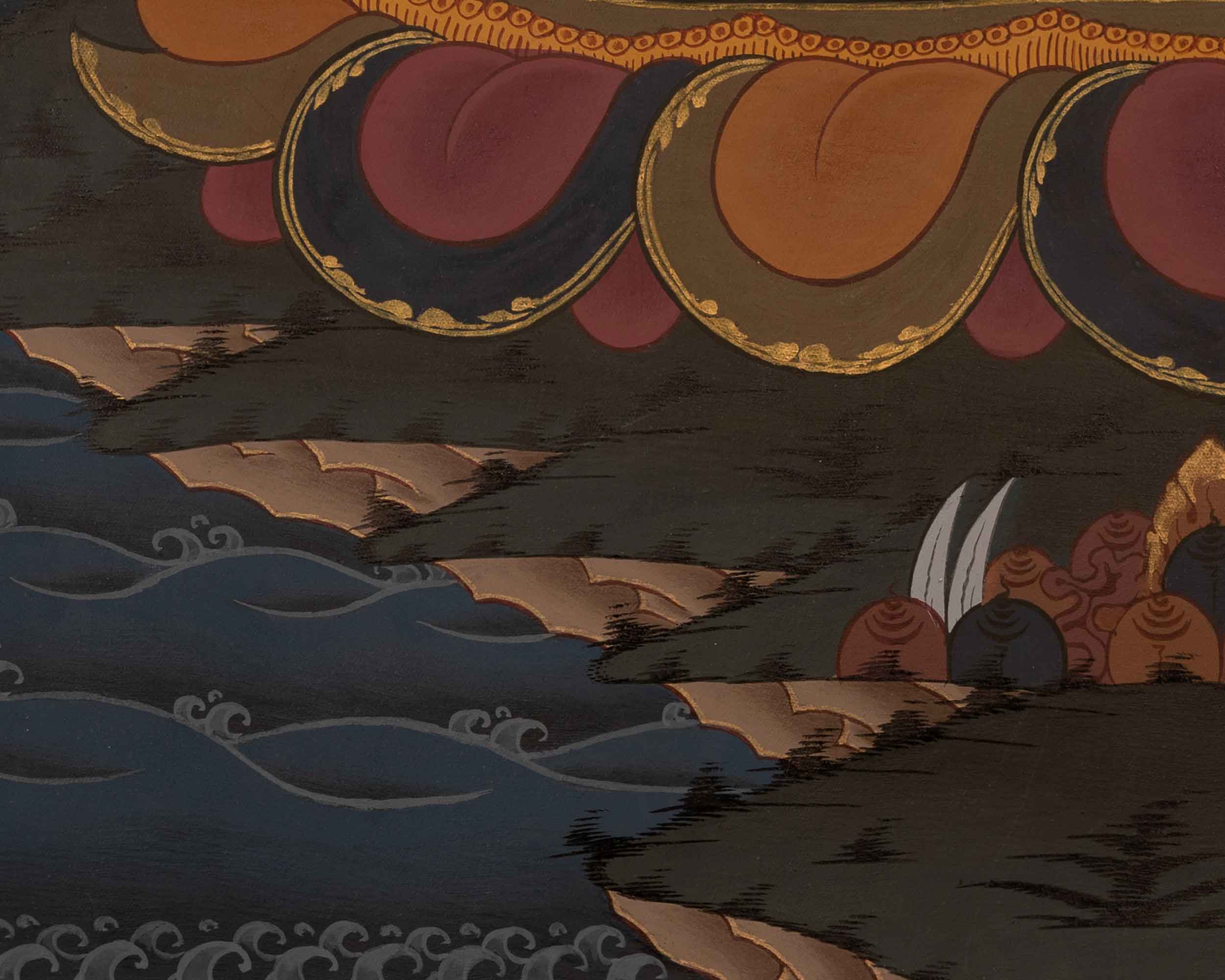 Handmade Vajrasattva Artwork | Symbolizing the Indestructible Power and Wisdom