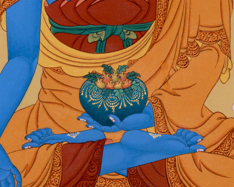 Medicine Buddha Lapis Lazuli Thangka | Healing and Enlightenment