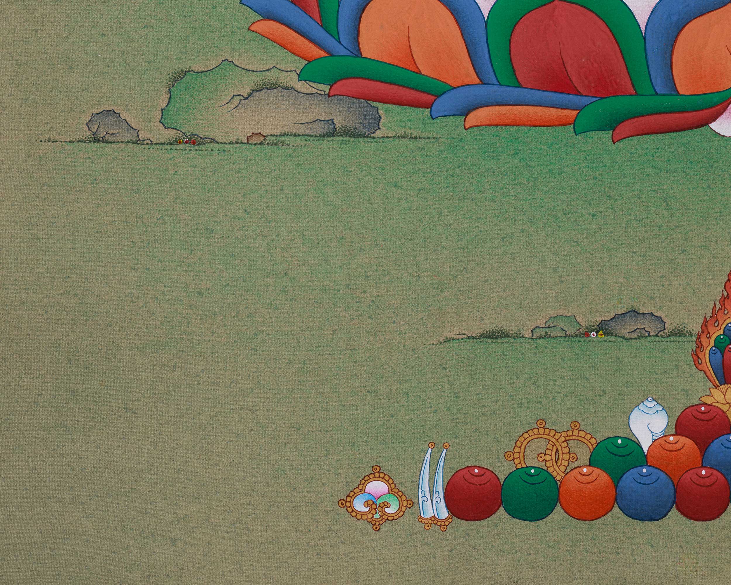 Compassion Deity, Chenrezig Thangka | The Bodhisattva of Mercy in Sacred Art