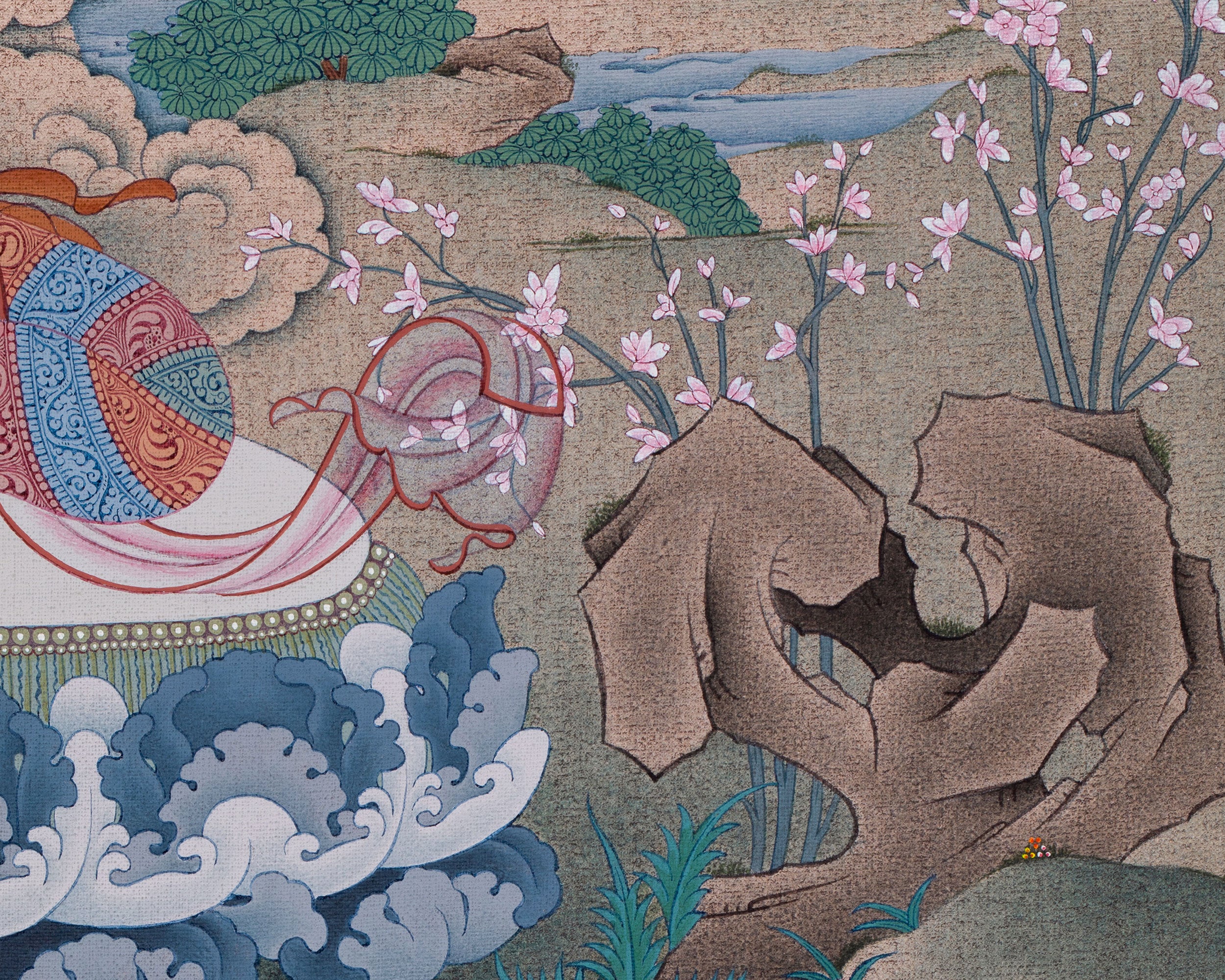 Bodhisattva White Tara Canvas Print | High-Quality Giclée Art of Protection Deity
