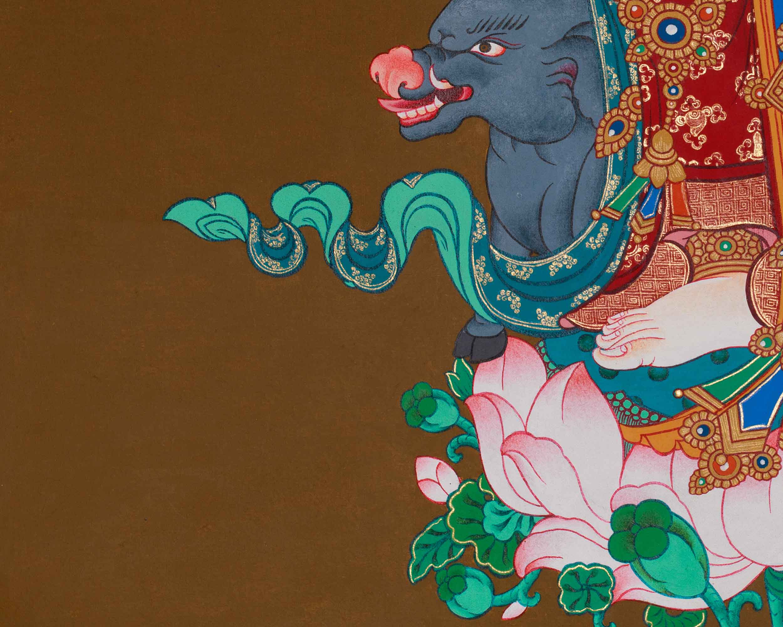 Goddess Marichi Thangka | Buddhist Deity of Light and Fearlessness