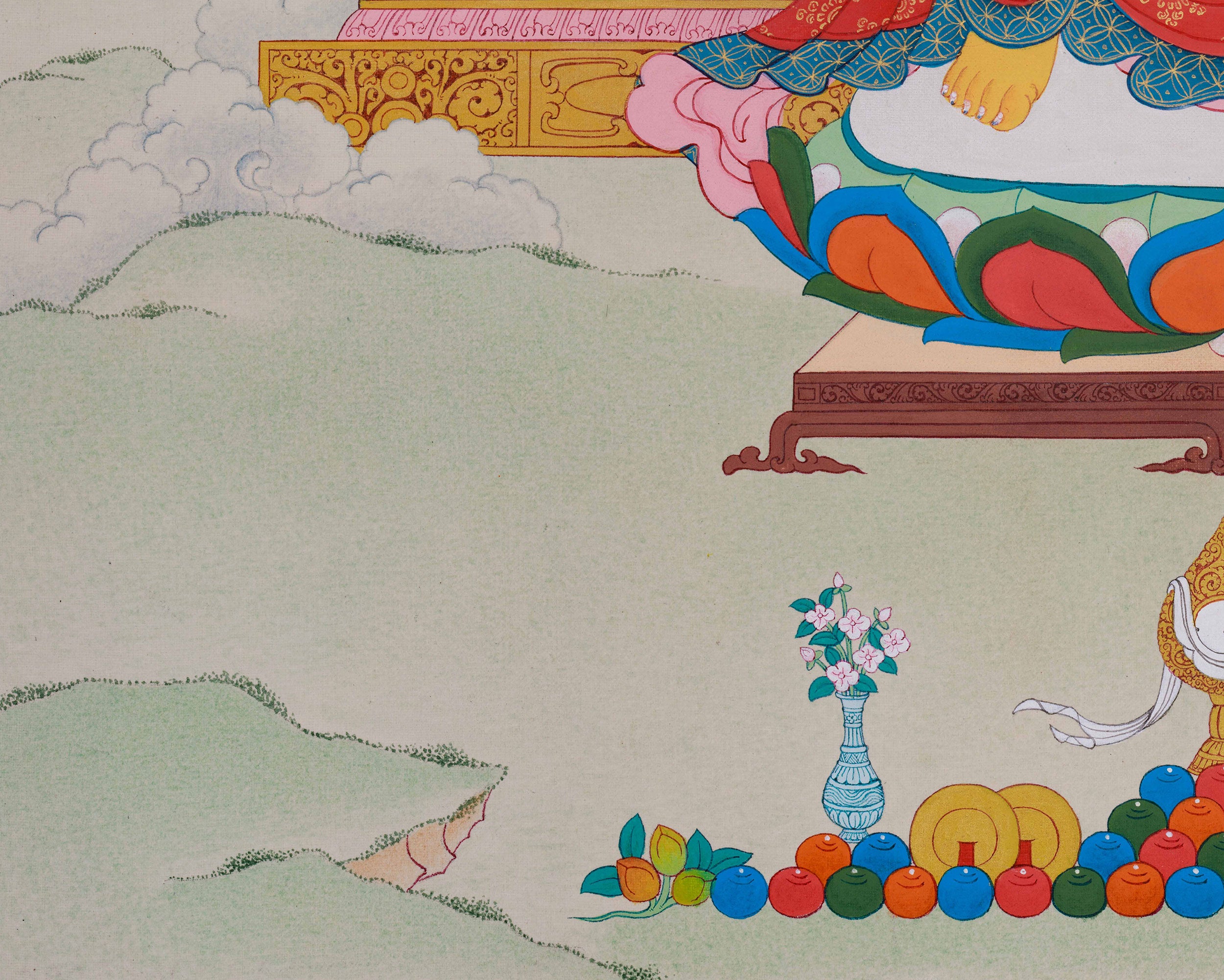 The Buddha of Future, Maitreya Thangka | Buddha of Hope and Enlightenment