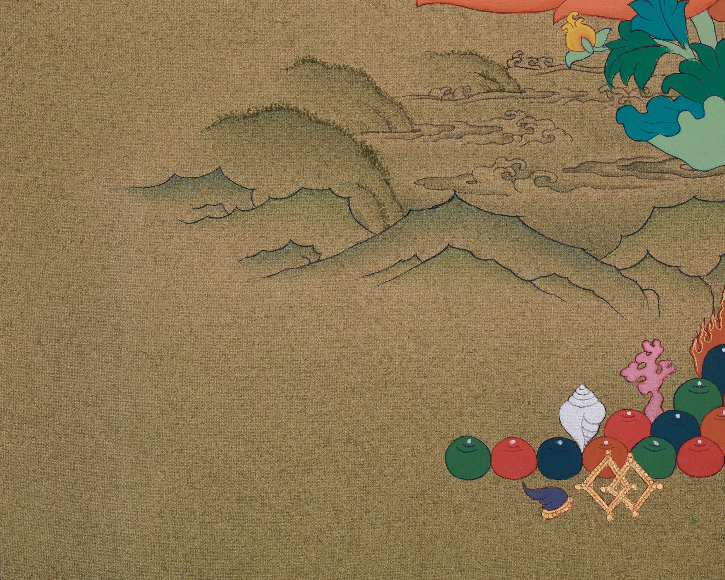 Traditional Chenrezig Artwork | Thangka of the Bodhisattva of Compassion