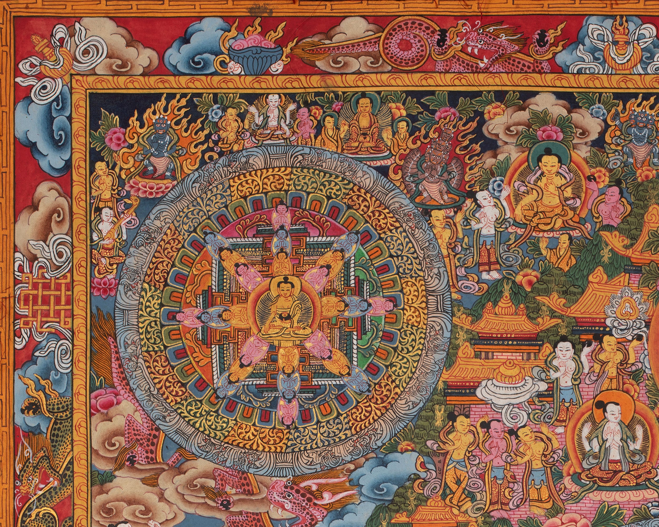 Mandala1000 Armed Lokeshvara | Buddhist Wall Hanging Mandala