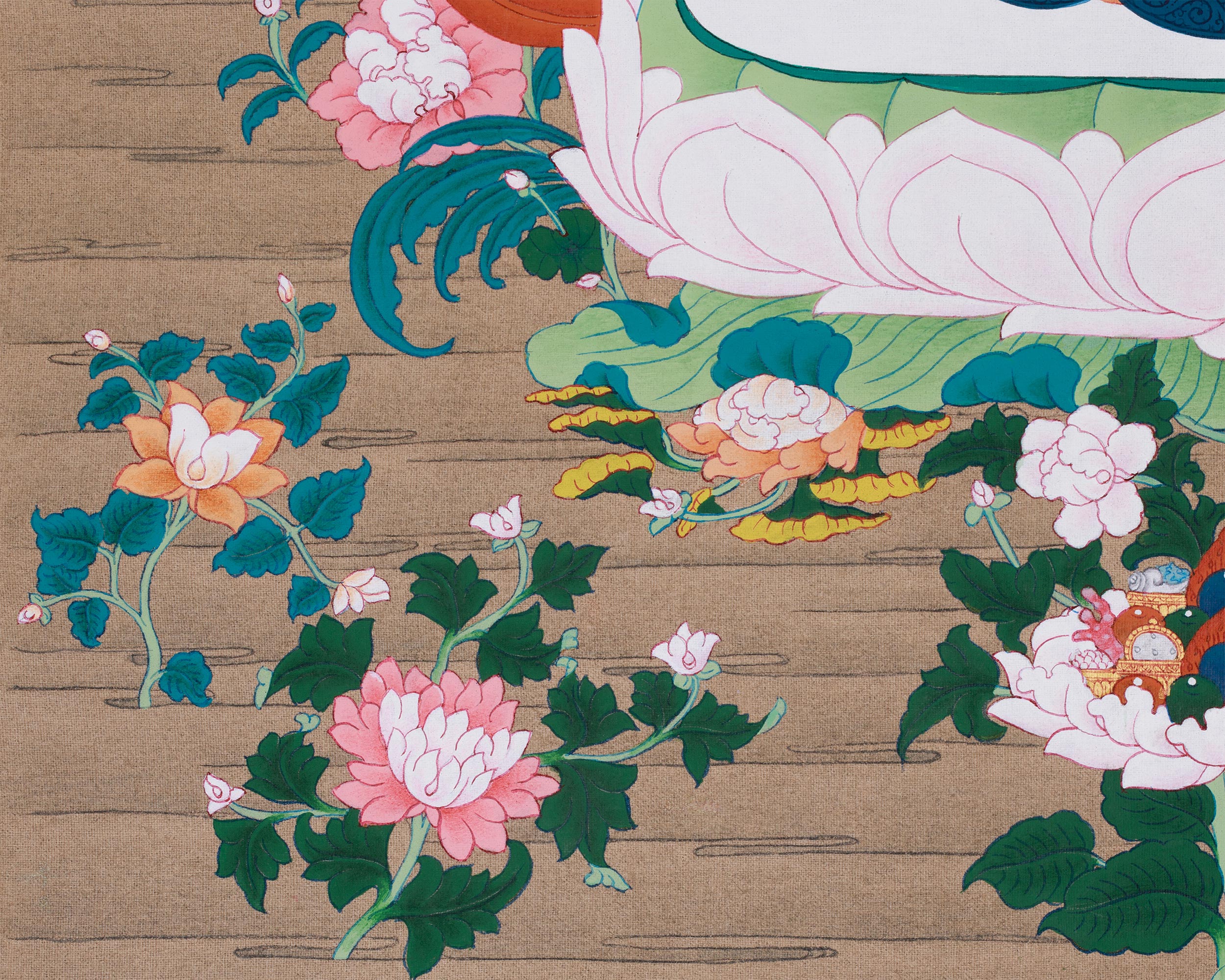 Beautiful Goddess Saraswati Thangka | Divine Embodiment of Learning & Music