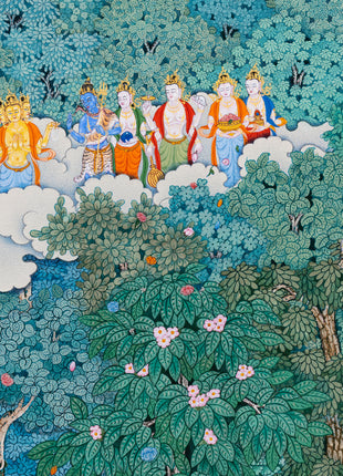 Maha Parinirvana Giclee Canvas Print | The Moment of Liberation