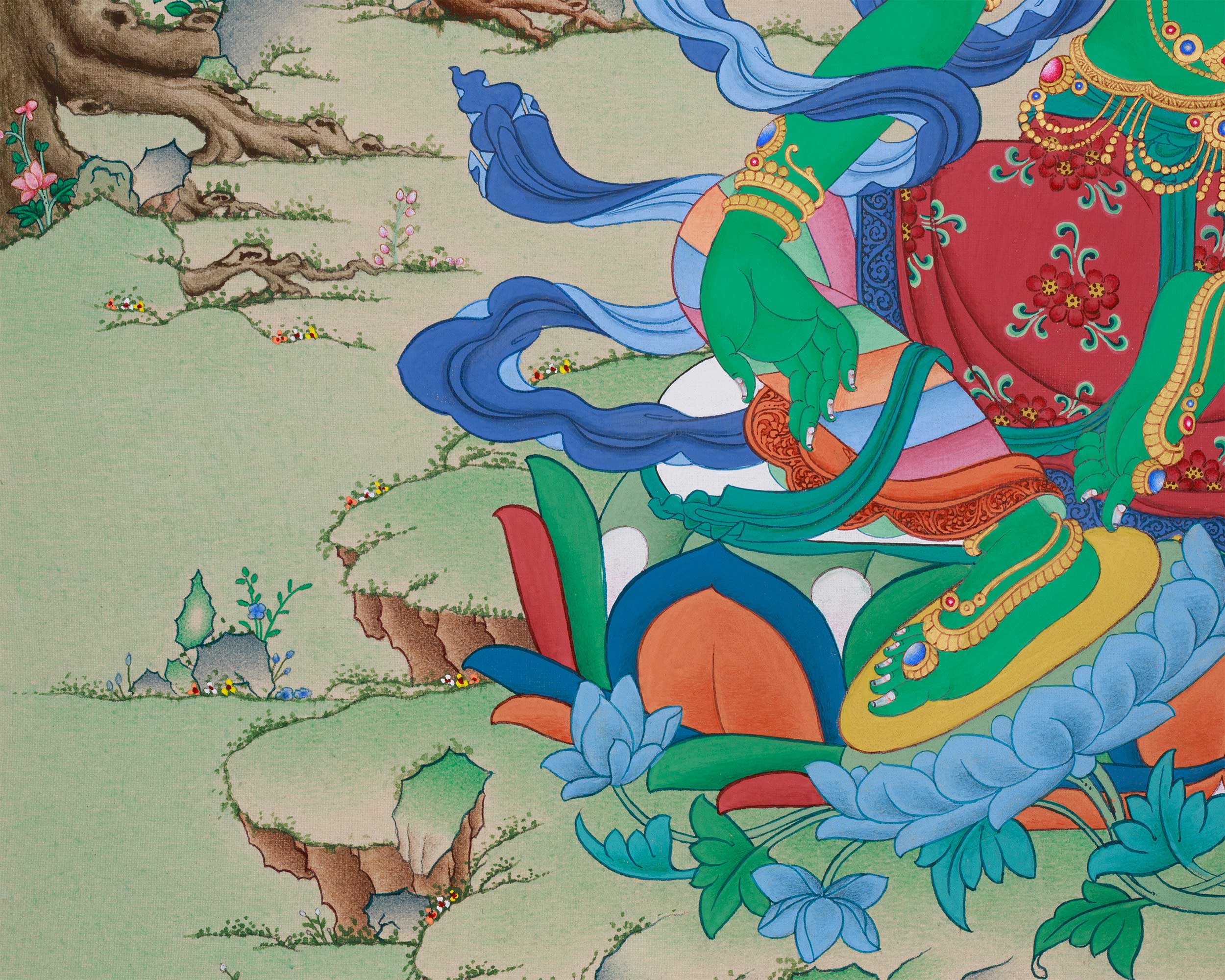 Buddhist Compassion Goddess, Green Tara | Protector and Mother of Liberation