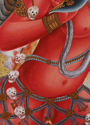 Thangka of Vajrayogini | Wrathful Wisdom Dakini | Sacred Tantric Deity