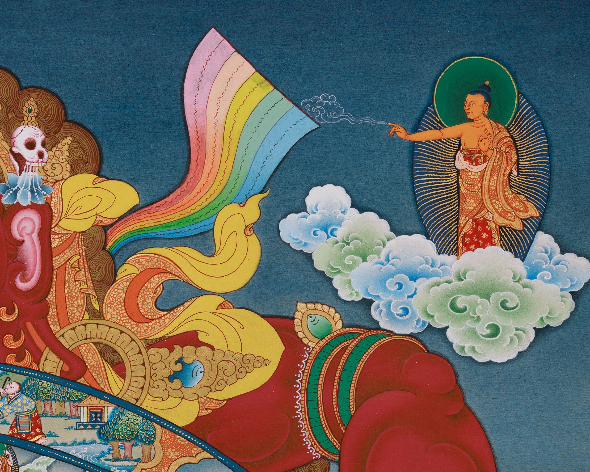 Tibetan Wheel of Life Canvas Print | A Sacred Reflection of Samsara