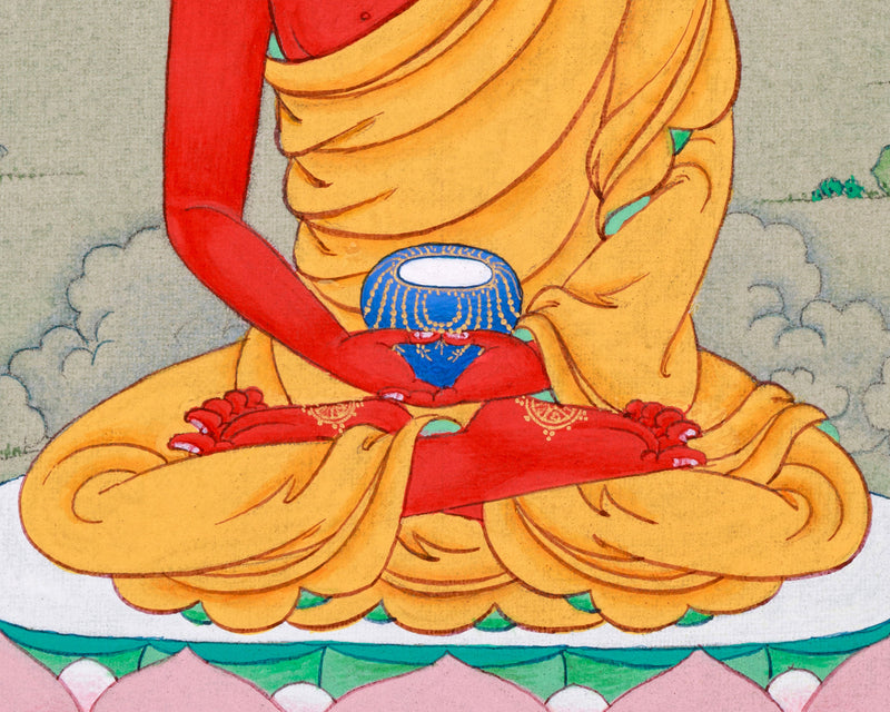 Amitabha Buddha: Mini Thangka