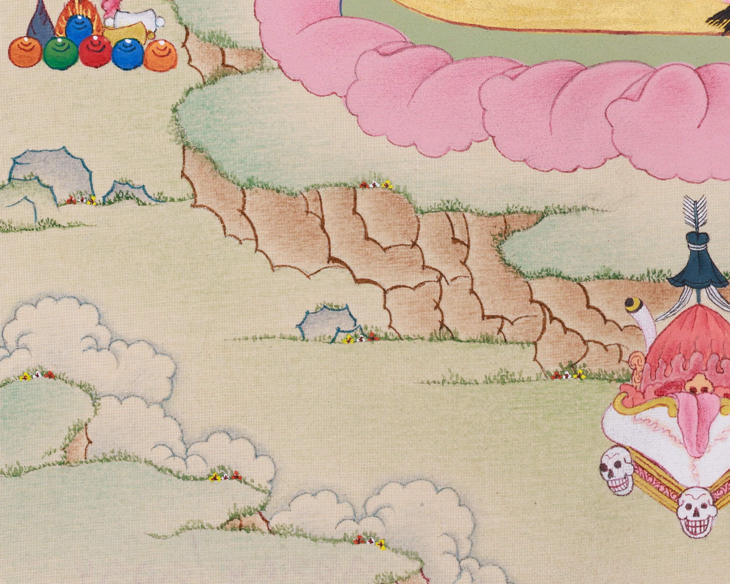 Hand-Painted Wrathful Vajravarahi Thangka | The Powerful Goddess of Transformation