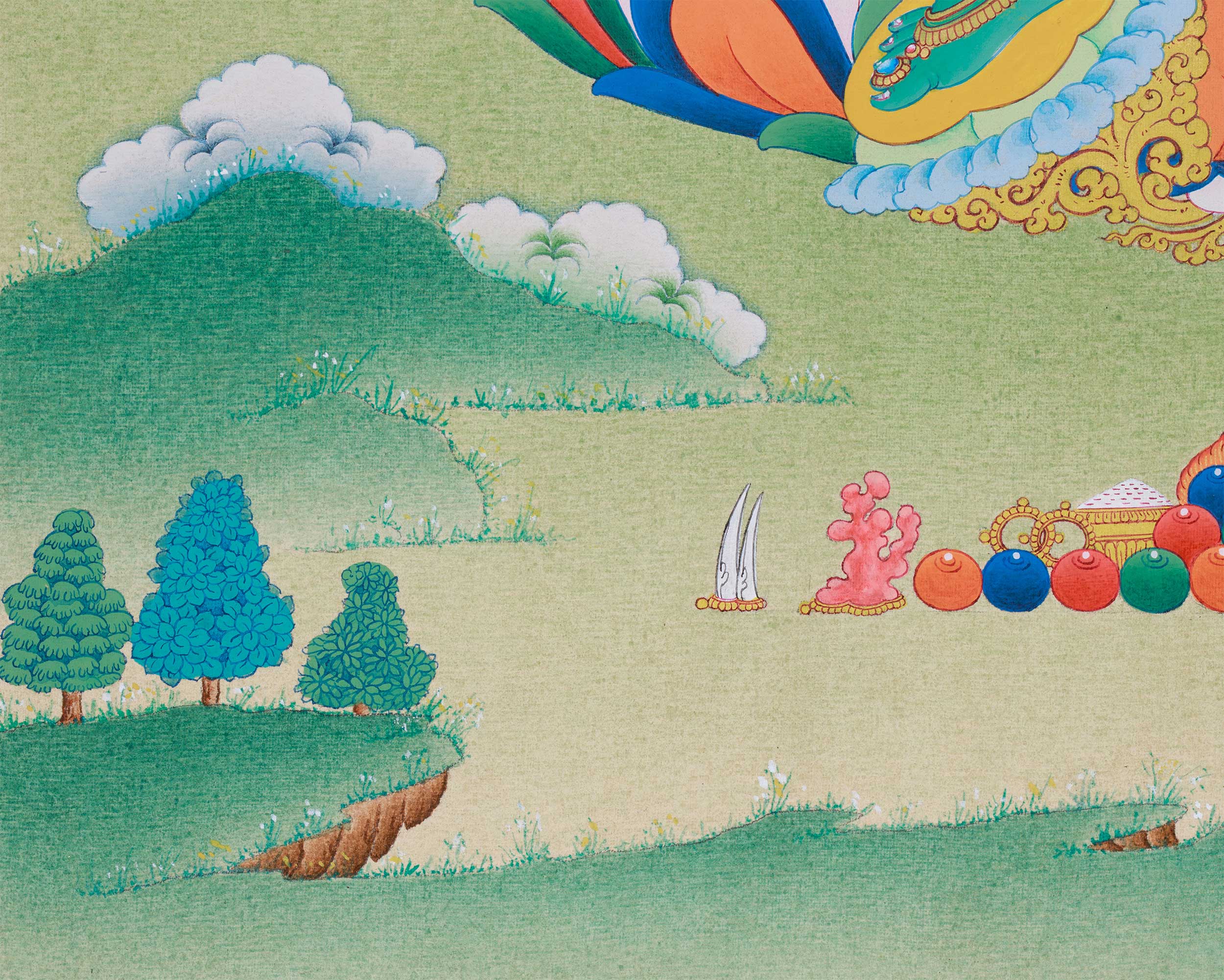 Female Bodhisattva Green Tara Thangka | Mother of Liberation